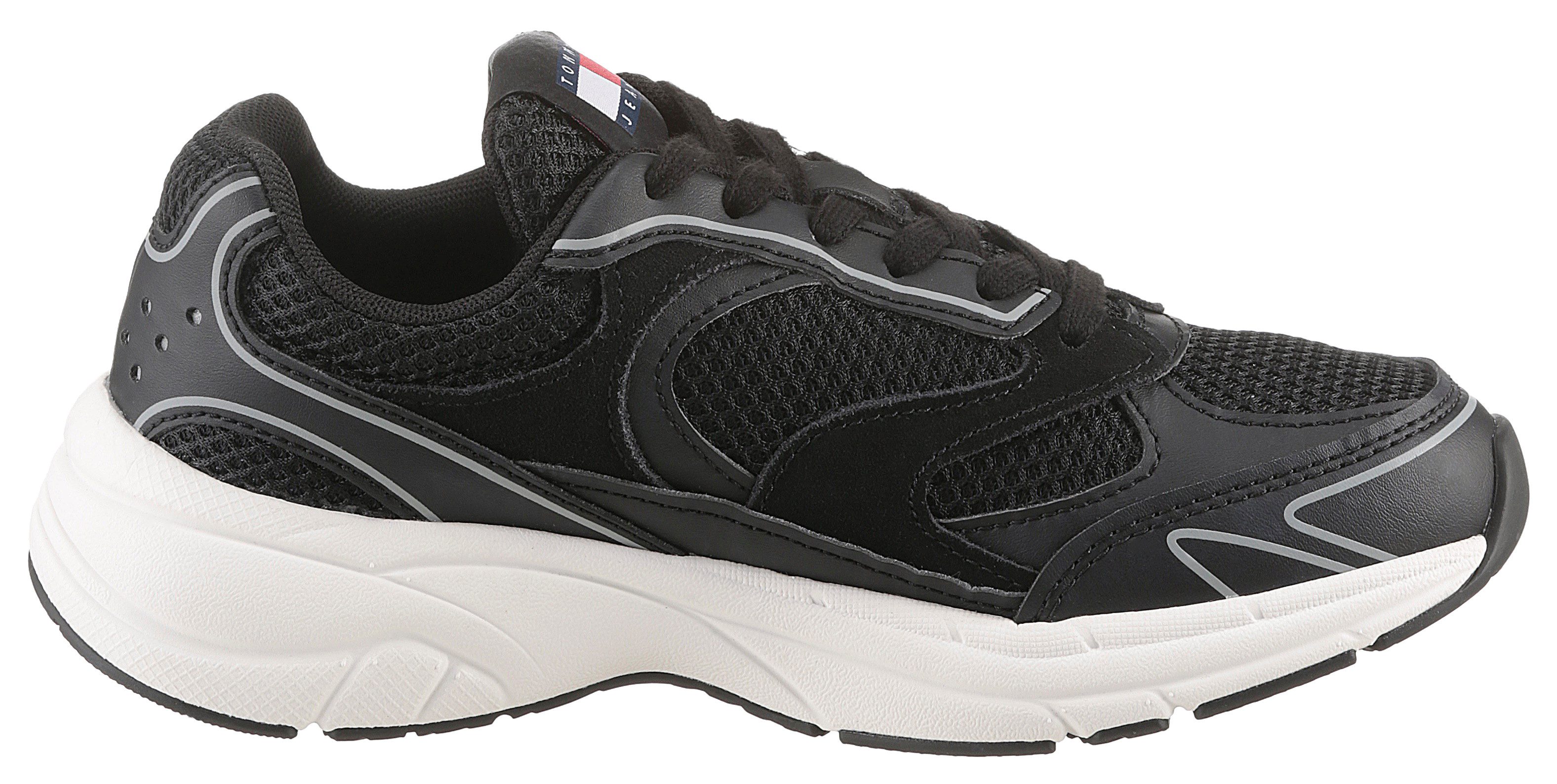 TOMMY JEANS Sneakers met sleehak THE CONEY , plateau, vrijetijdsschoen, lage schoen, veterschoen met contrast naden