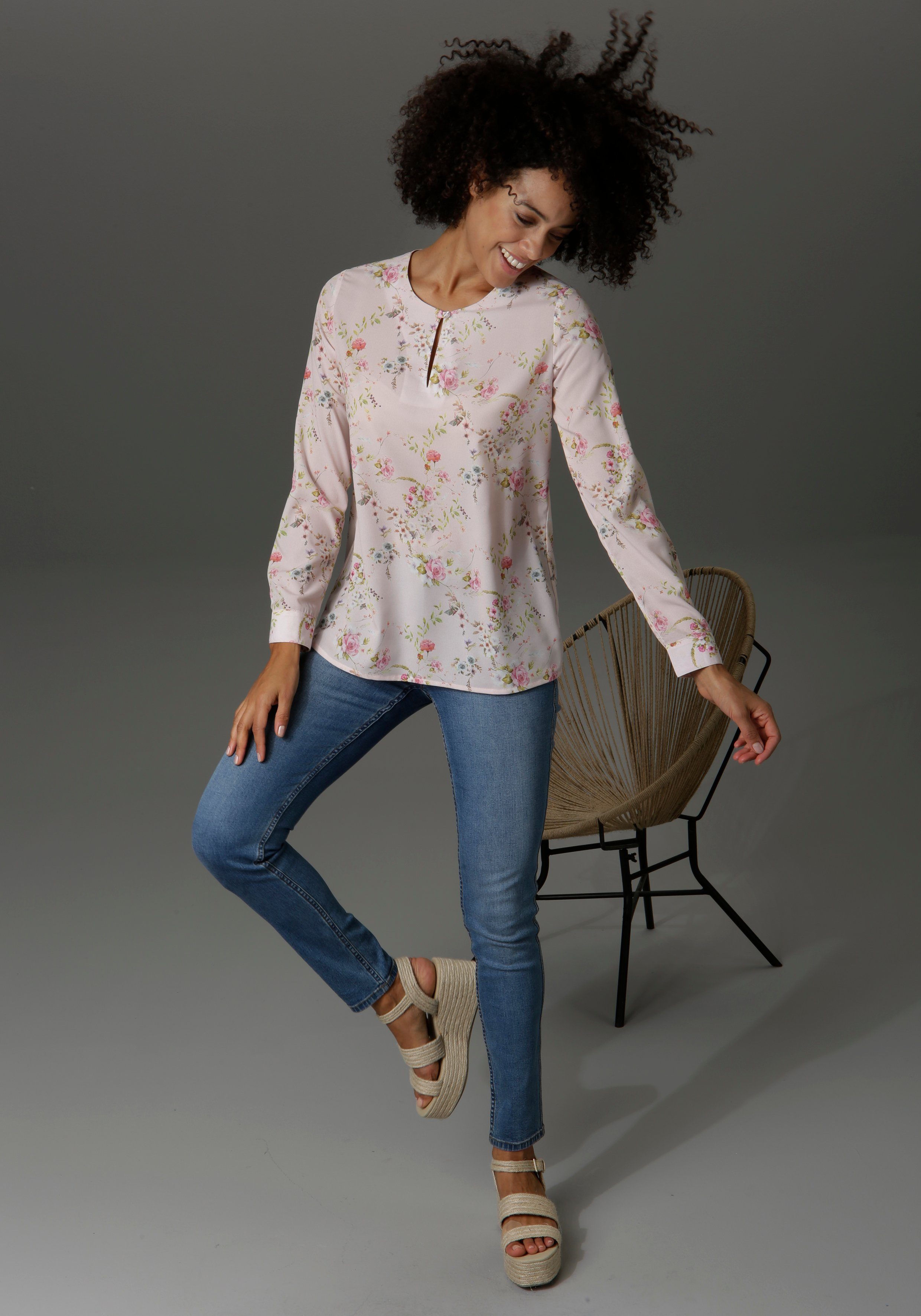Aniston CASUAL Slim fit jeans regular waist