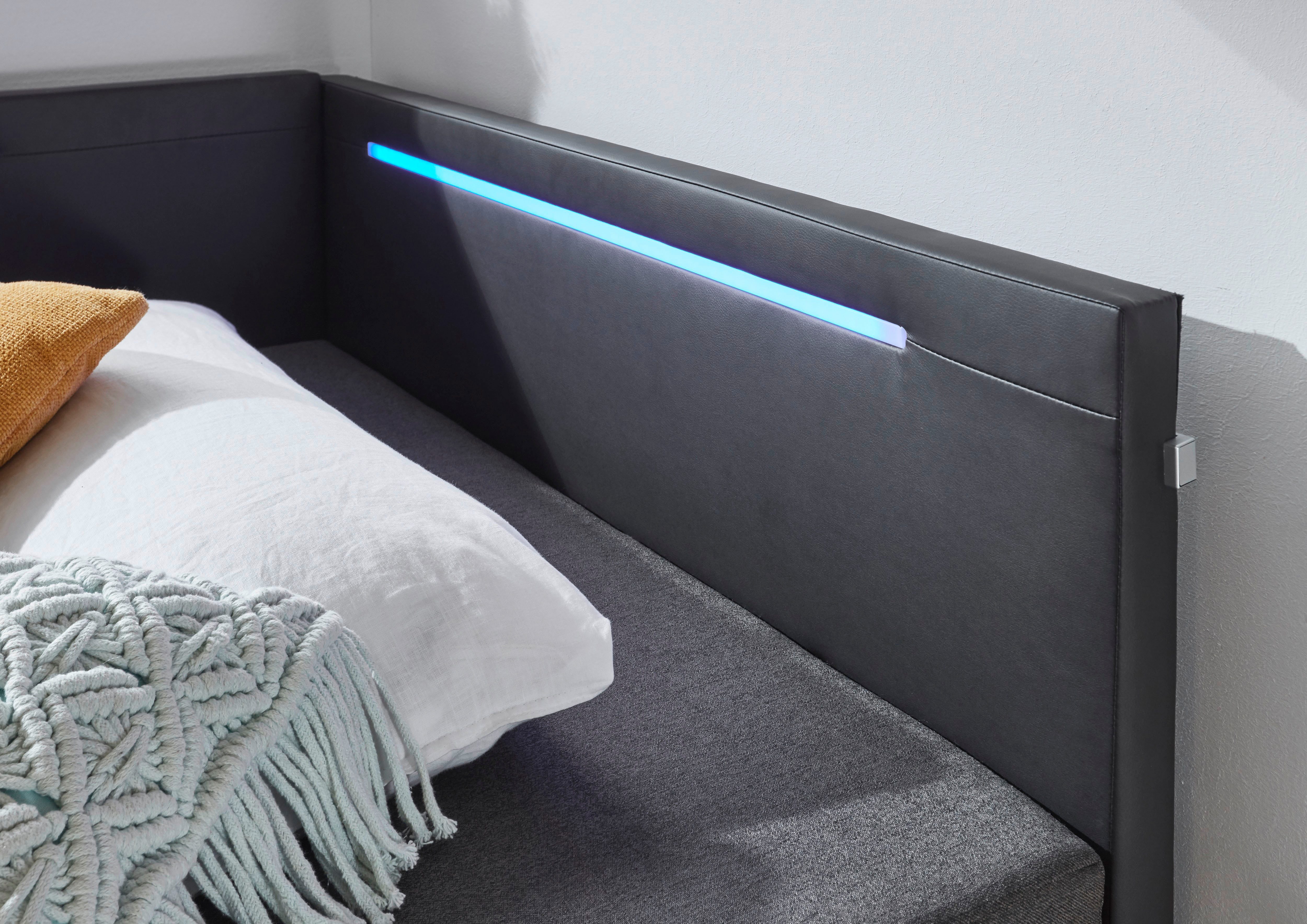 meise.möbel Bed Laser met led-verlichting, incl. matras en bedlade