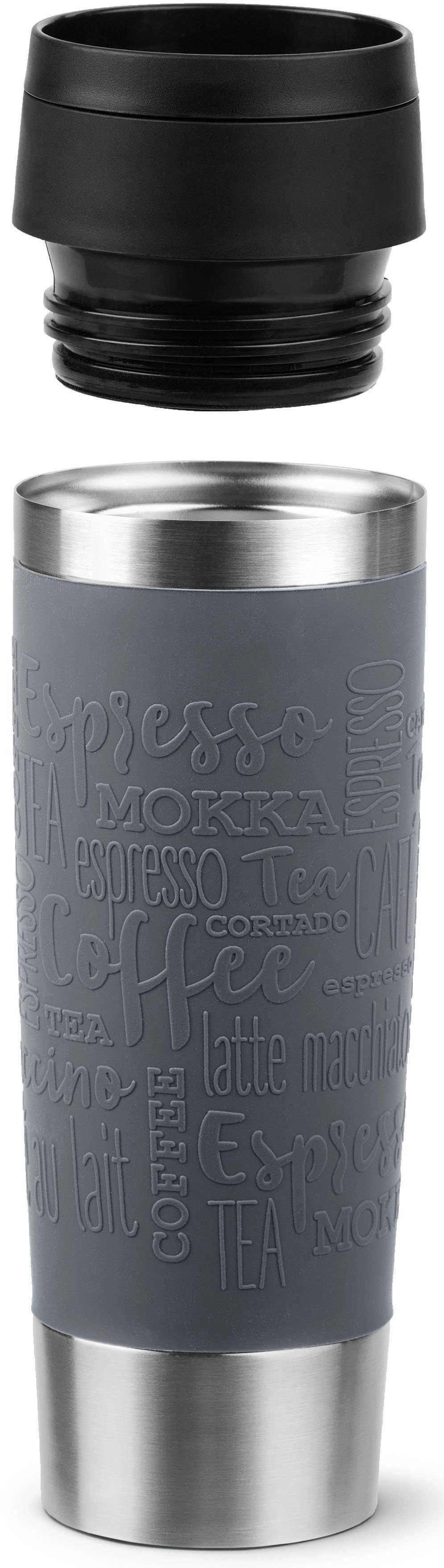 Emsa Thermosbeker Travel Mug Classic, met 360° drinkopening 4u heet, 8u koud - 360 ml / 6u heet, 12u koud - 500 ml, 100% dicht