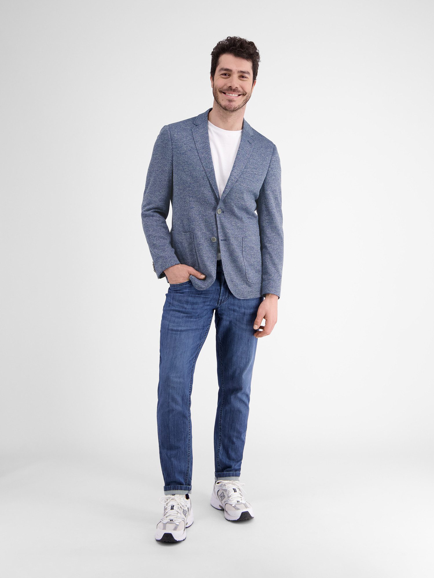 Lerros Jerseycolbert LERROS jersey blazer met binnenvoering-print