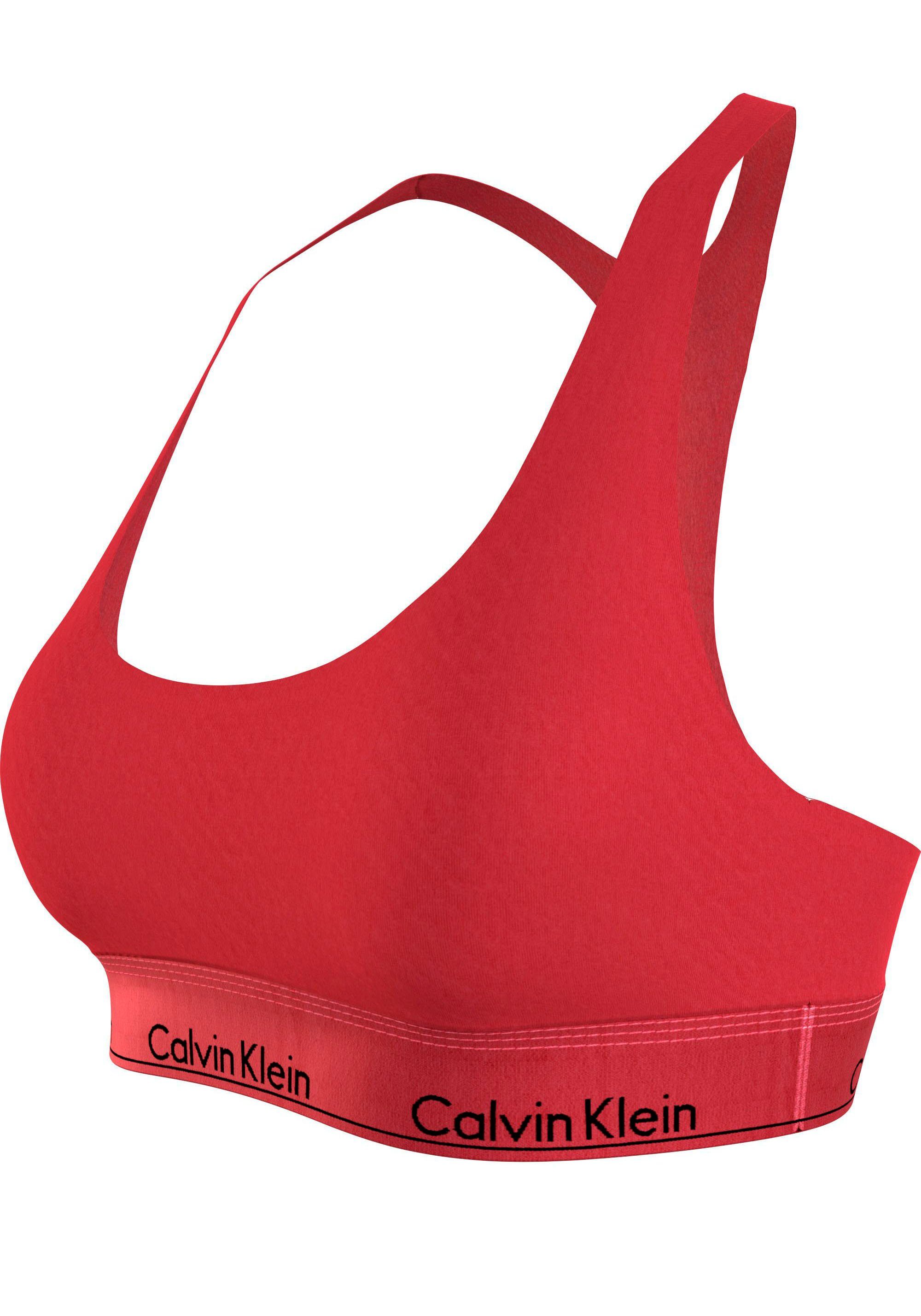 Calvin Klein Bralette UNLINED BRALETTE met ck logo-opschrift op de tailleband