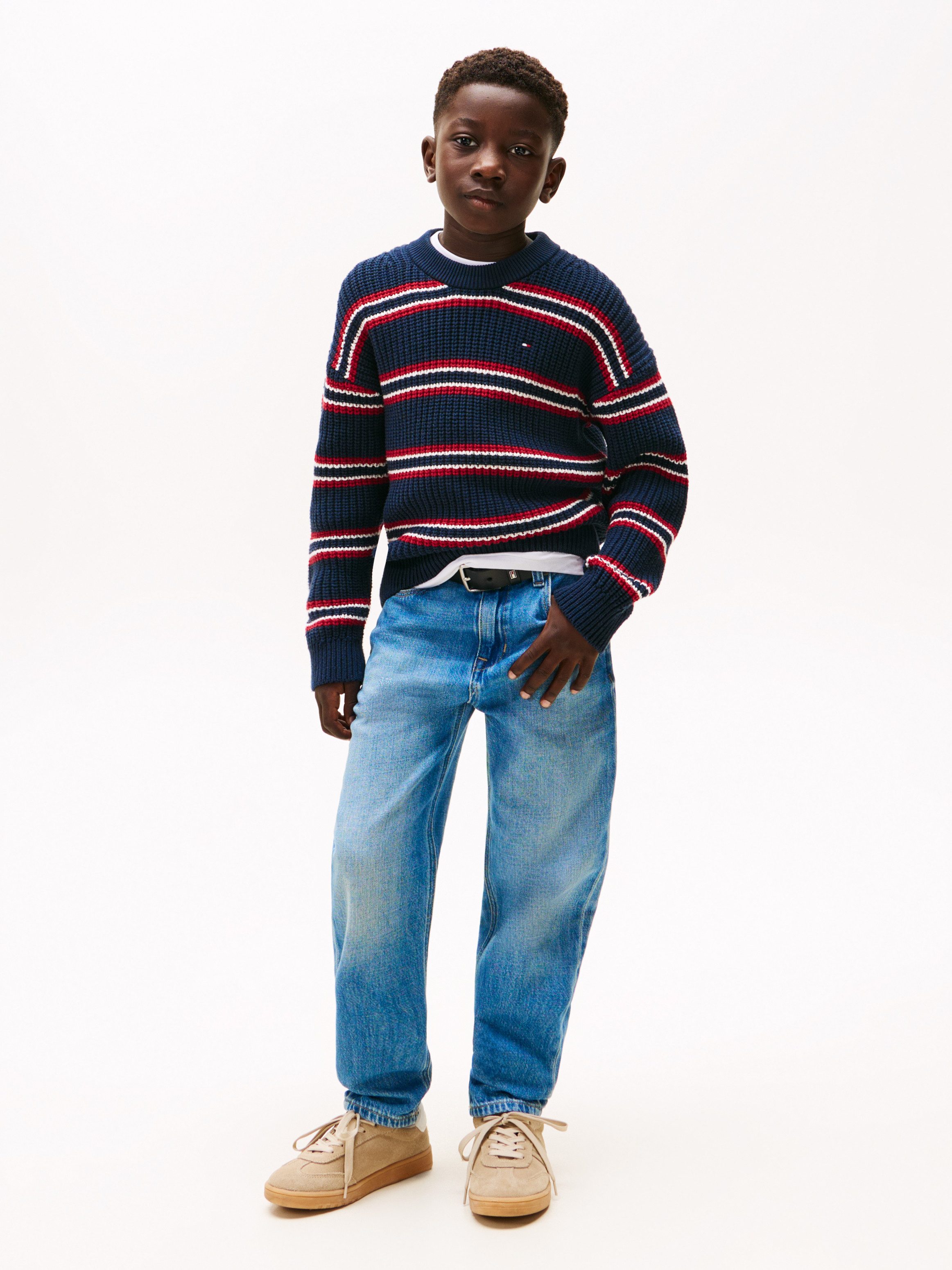 Tommy Hilfiger Gebreide trui HALF CARDIGAN C-NECK SWEATER