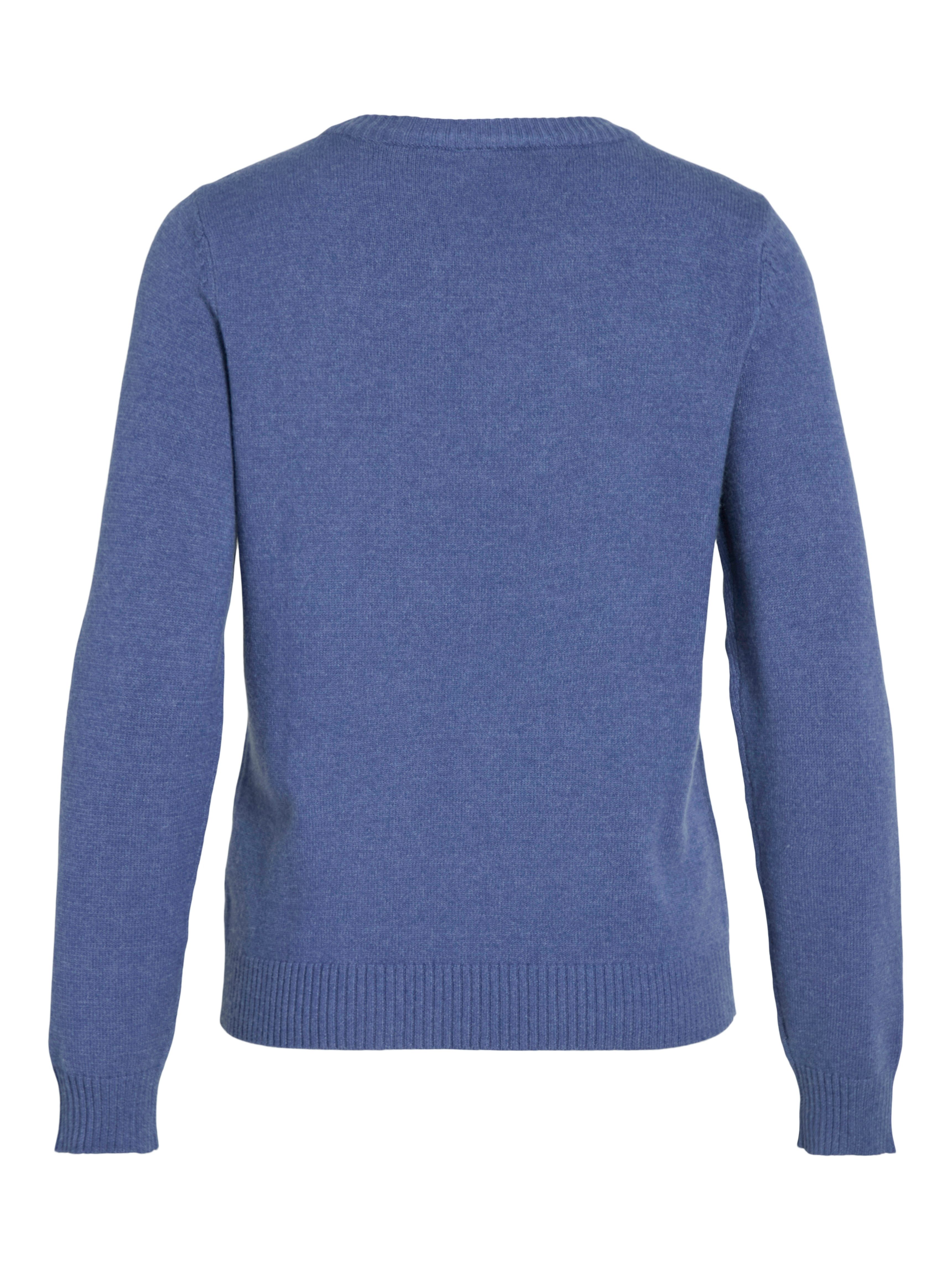 Vila Trui met ronde hals VIRIL O-NECK L S KNIT TOP NOOS