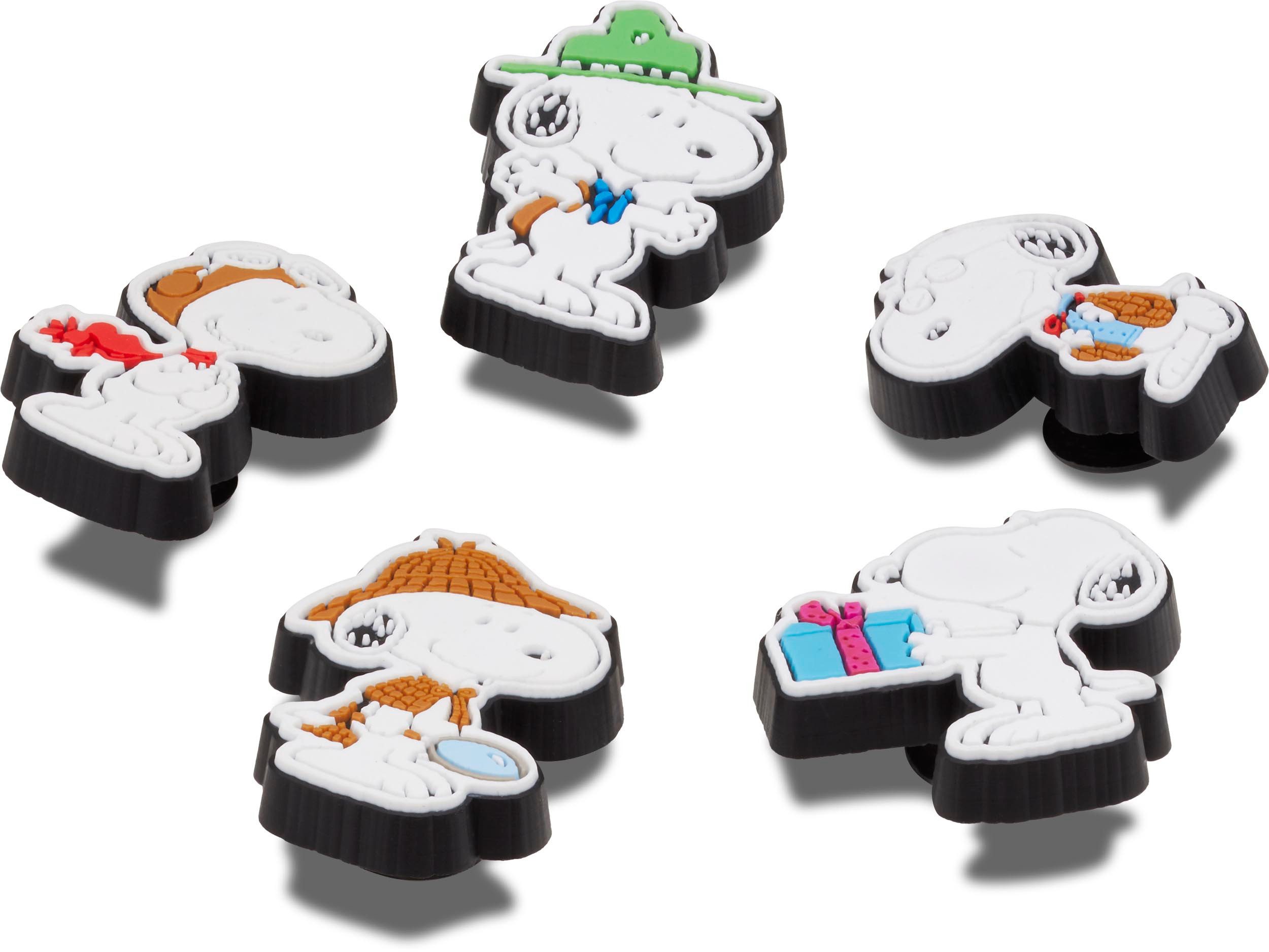 Crocs Schoenbutton Jibbitz™ Peanuts Charm, speld, set met Snoopy-motief (set, 5-delig, Geen speelgoed. Niet geschikt voor kinderen jonger dan 3 jaar)