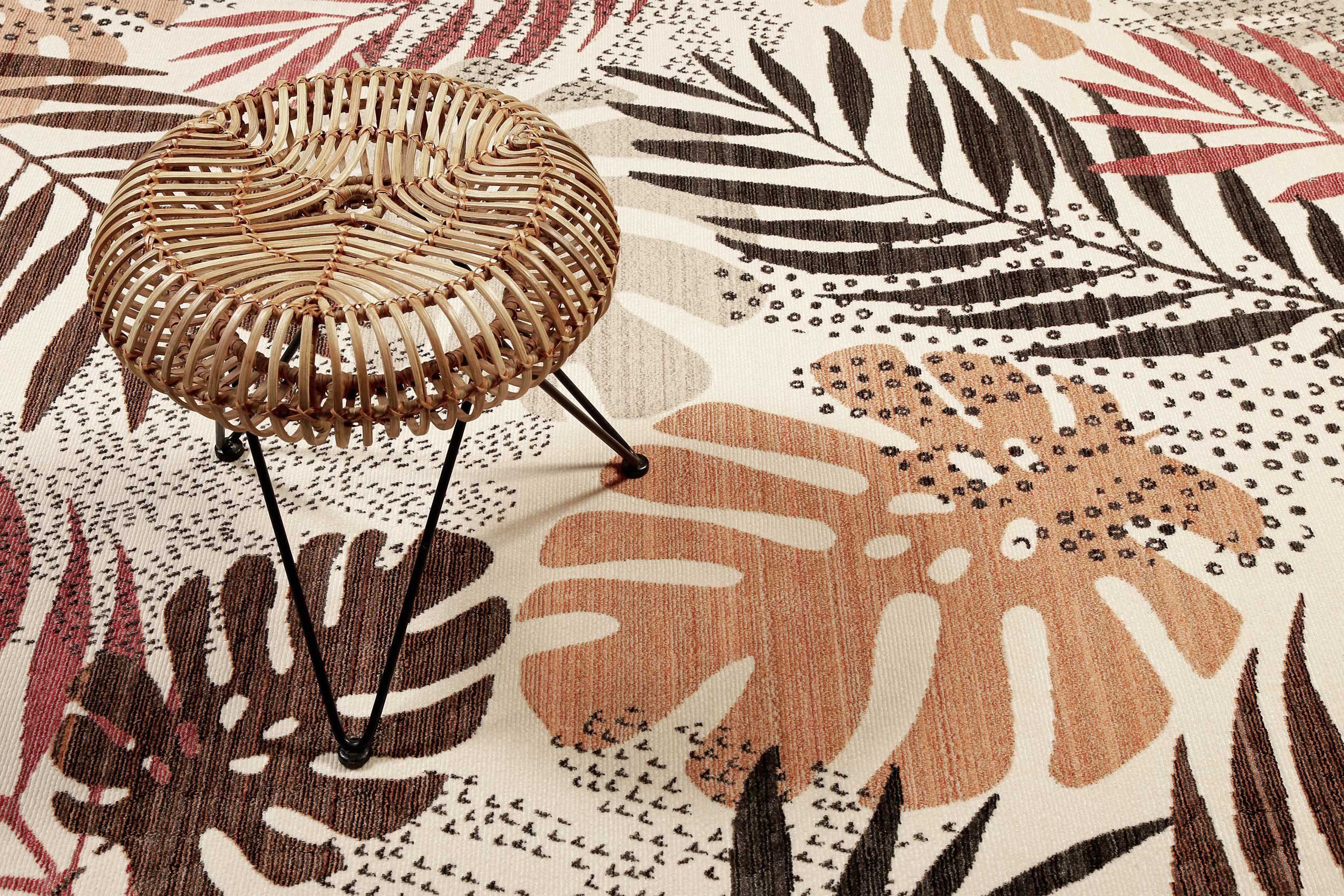 Esprit Vloerkleed Florence ESP-21077 Modern designer vloerkleed met franje, jungle, woonkamer