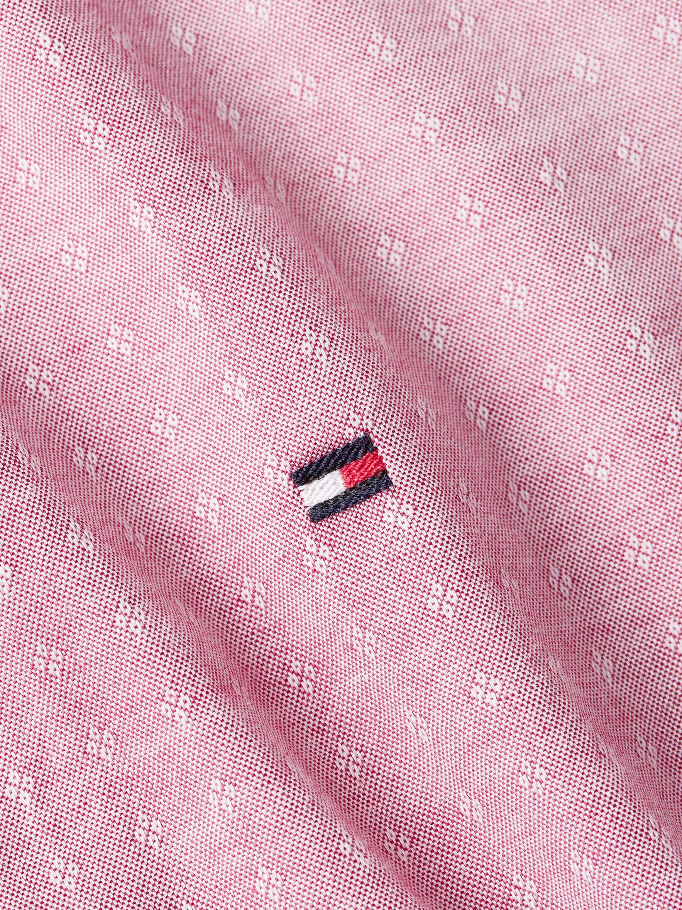 Tommy Hilfiger Overhemd met lange mouwen CL W-OXFORD DOBBY RF SHIRT met subtiele labelvlag op de borst