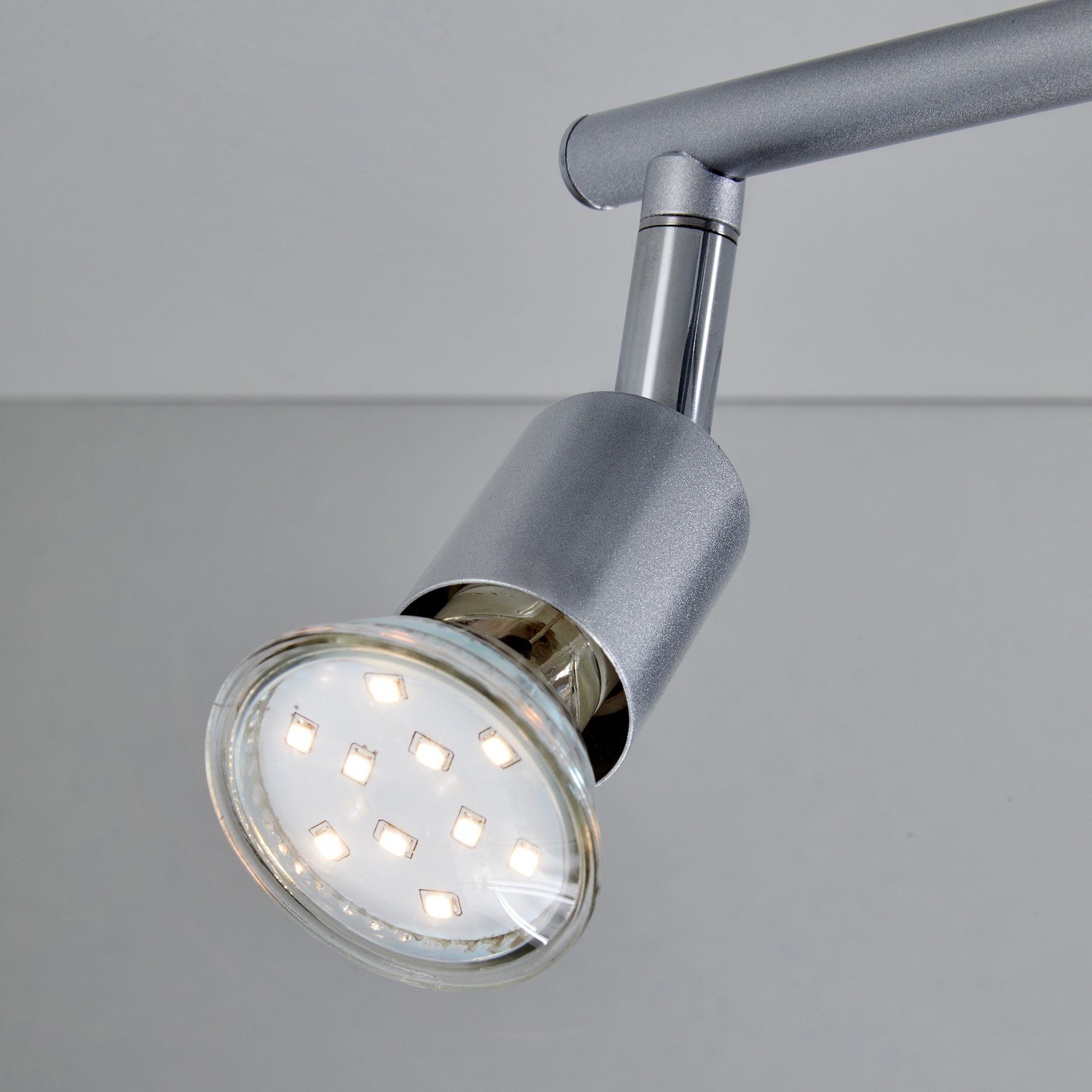 B.K.Licht Ledplafondspots LED plafondlamp, incl. 3 x 3W GU10 250 lumen 3.000K, plafondspot