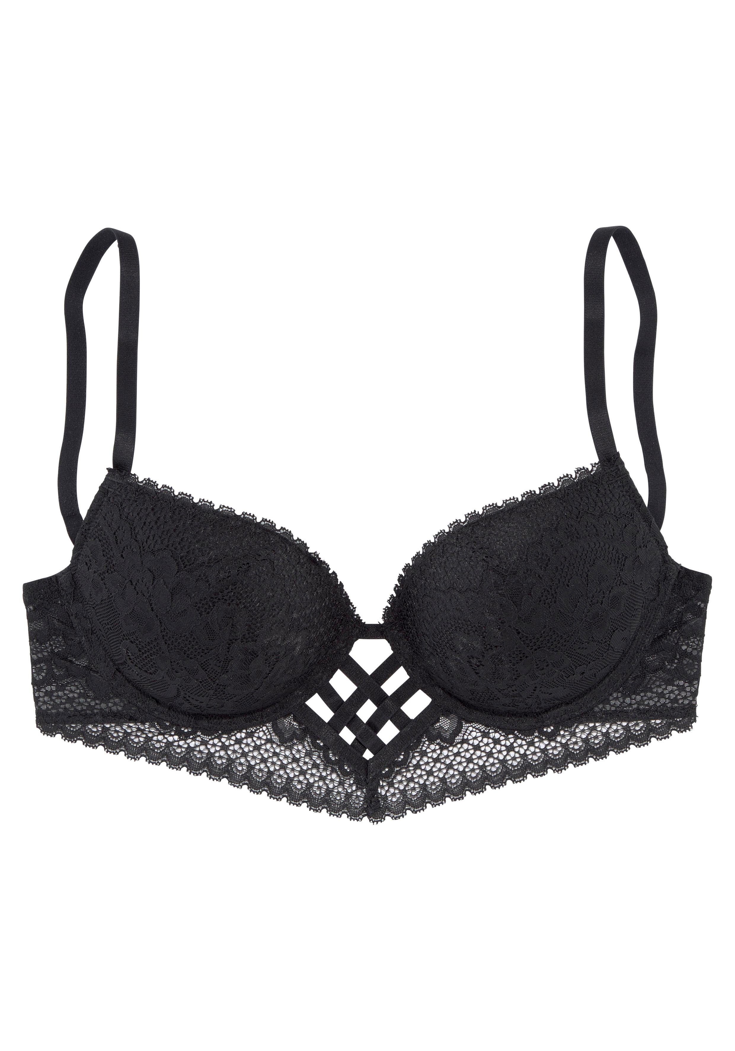 Lascana Push-up-bh in prachtige vlecht-look, sexy dessous
