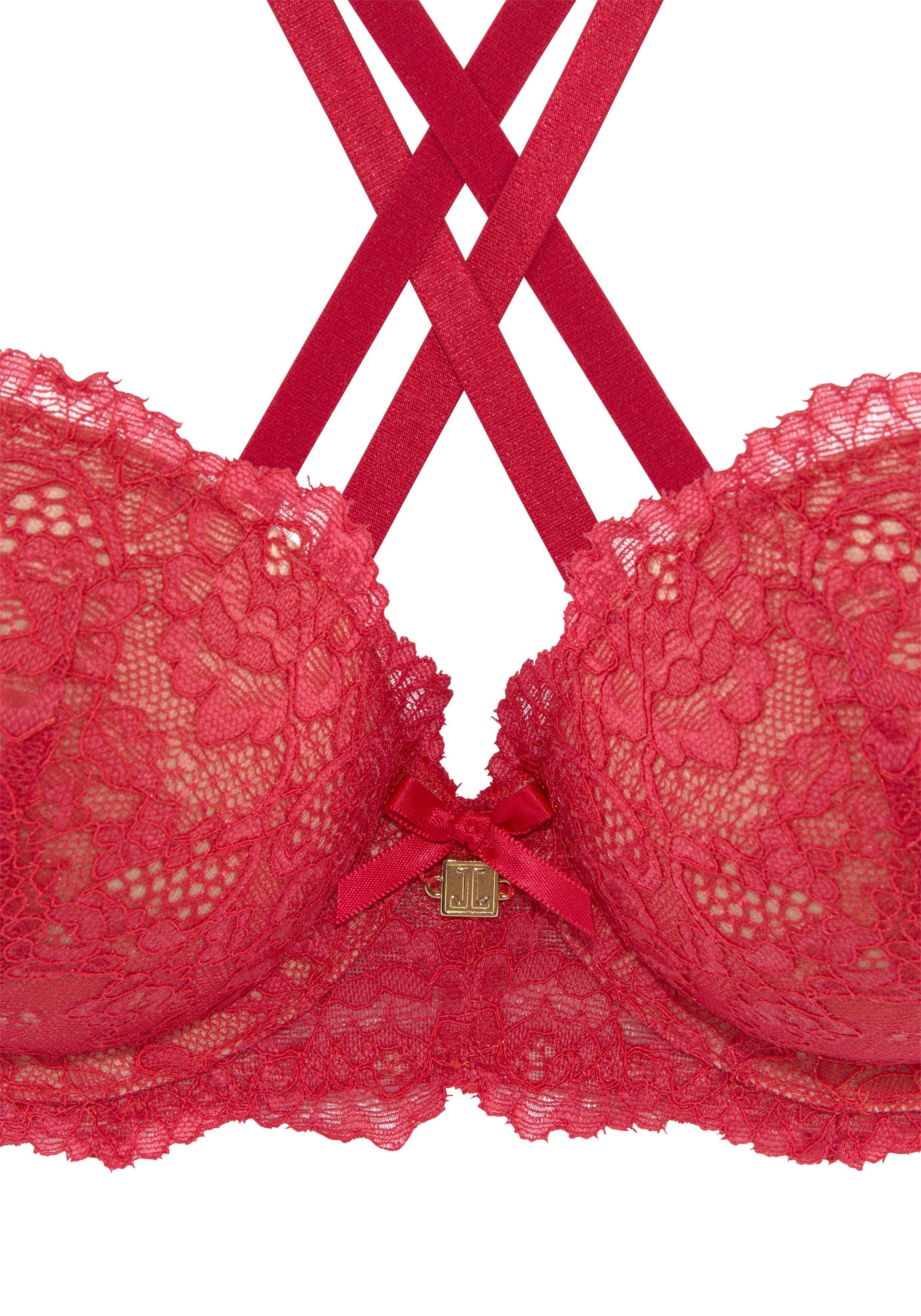 Jette Joop Push-up-bh met aantrekkelijke bandjes in bandjes-look sexy dessous