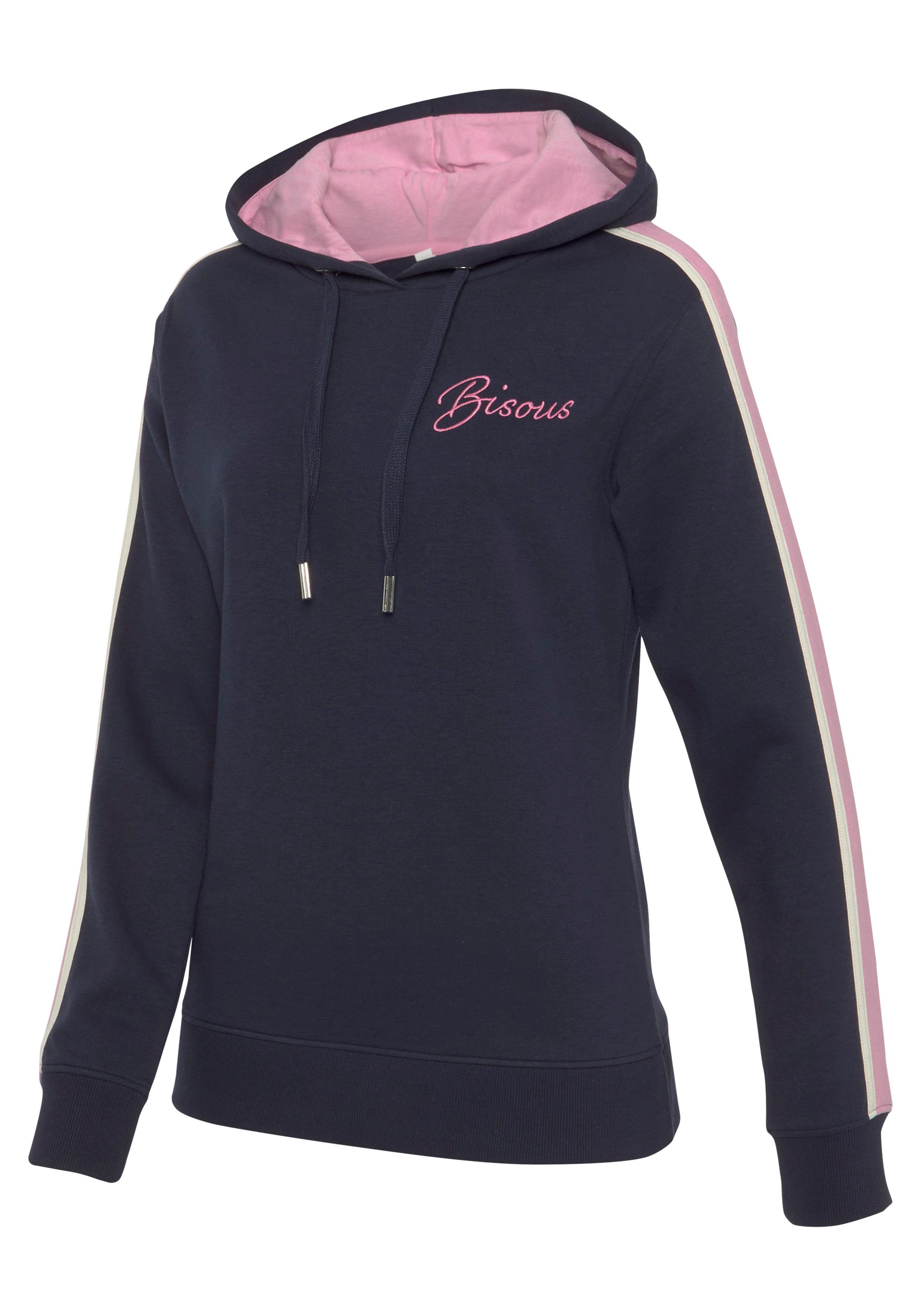 Vivance Hoodie met contrasterende accentueringen, loungeanzug (1-delig)
