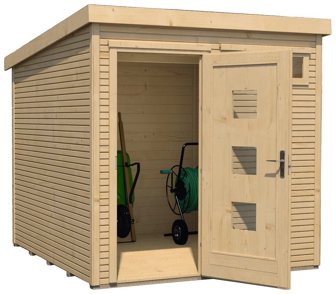 weka Tuinhuisje 171 Maat 2 houten tuinhuisjes beige