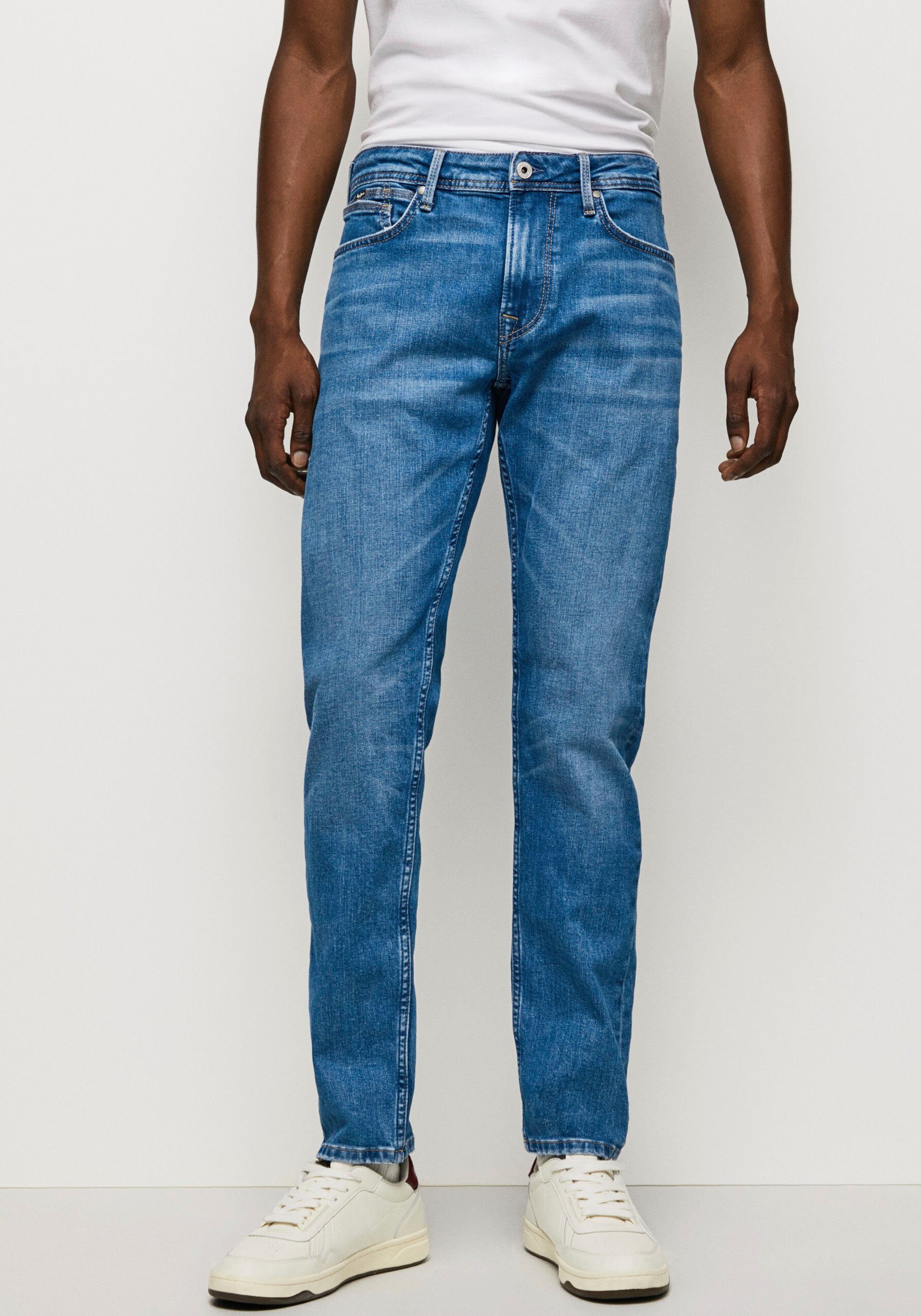 NU 20% KORTING: Pepe Jeans Slim fit jeans Hatch Regular