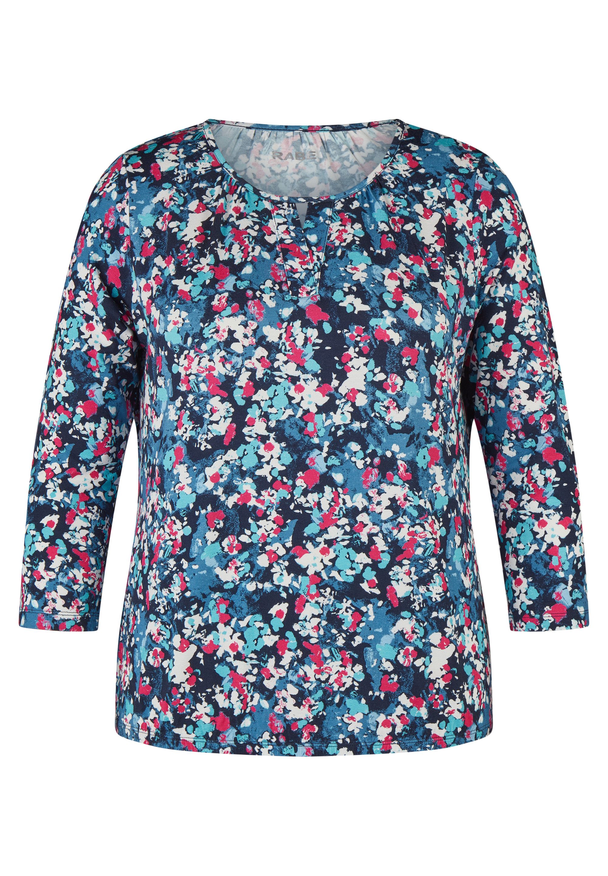 Rabe Shirt met 3/4 mouwen met bloemenprint
