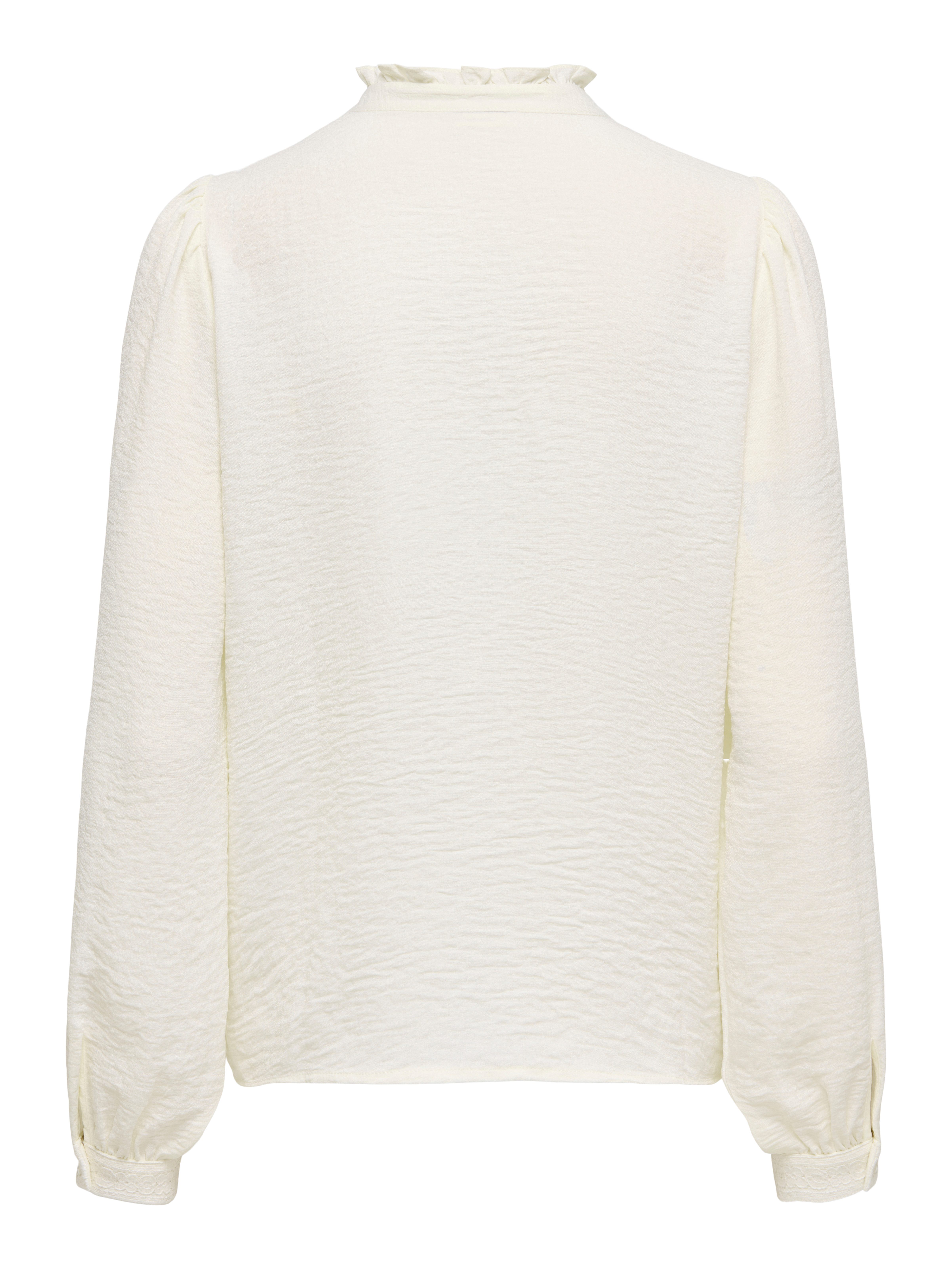 JDY Blouse met ruches JDYELLIS L/S LACE SHIRT WVN NOOS