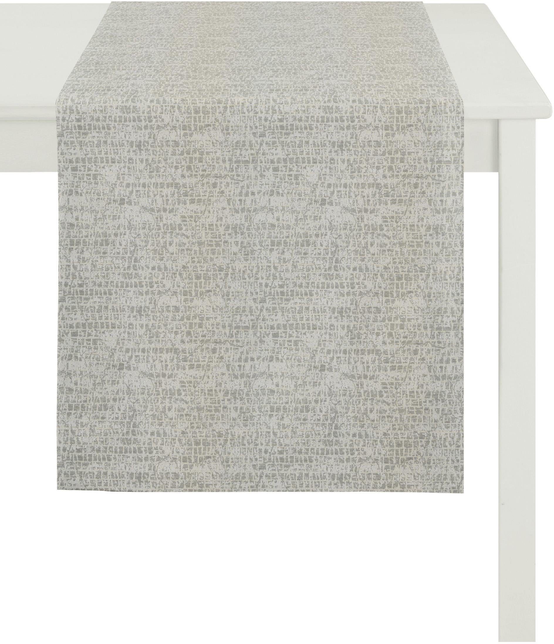 APELT Tafelloper 1103 Loft Style, Jacquard (1 stuk) tafelkleden maat 48x140 cm beige