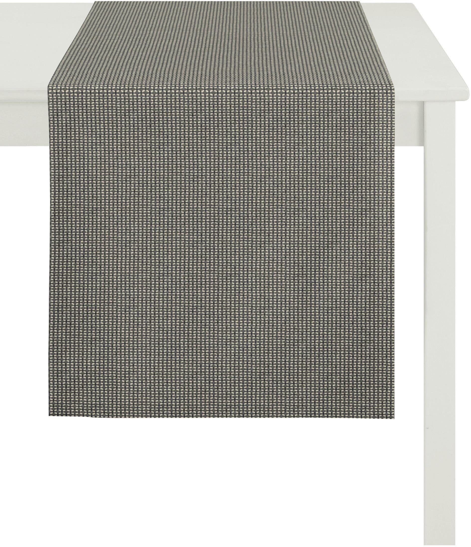APELT Tafelloper 1104 Loft Style, jacquard (1 stuk) tafelkleden maat 48x140 cm grijs