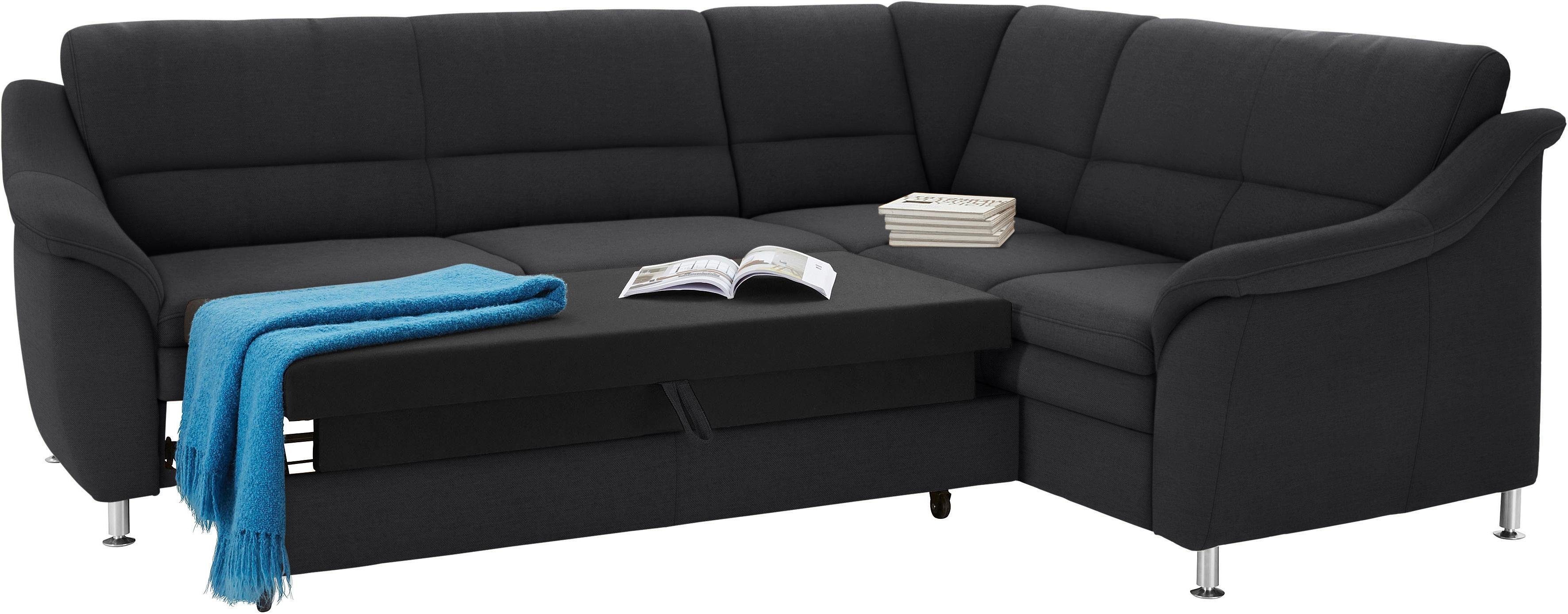 sit&more Hoekbank Cardoso L-vorm met binnenvering, naar keuze met slaapfunctie en lade