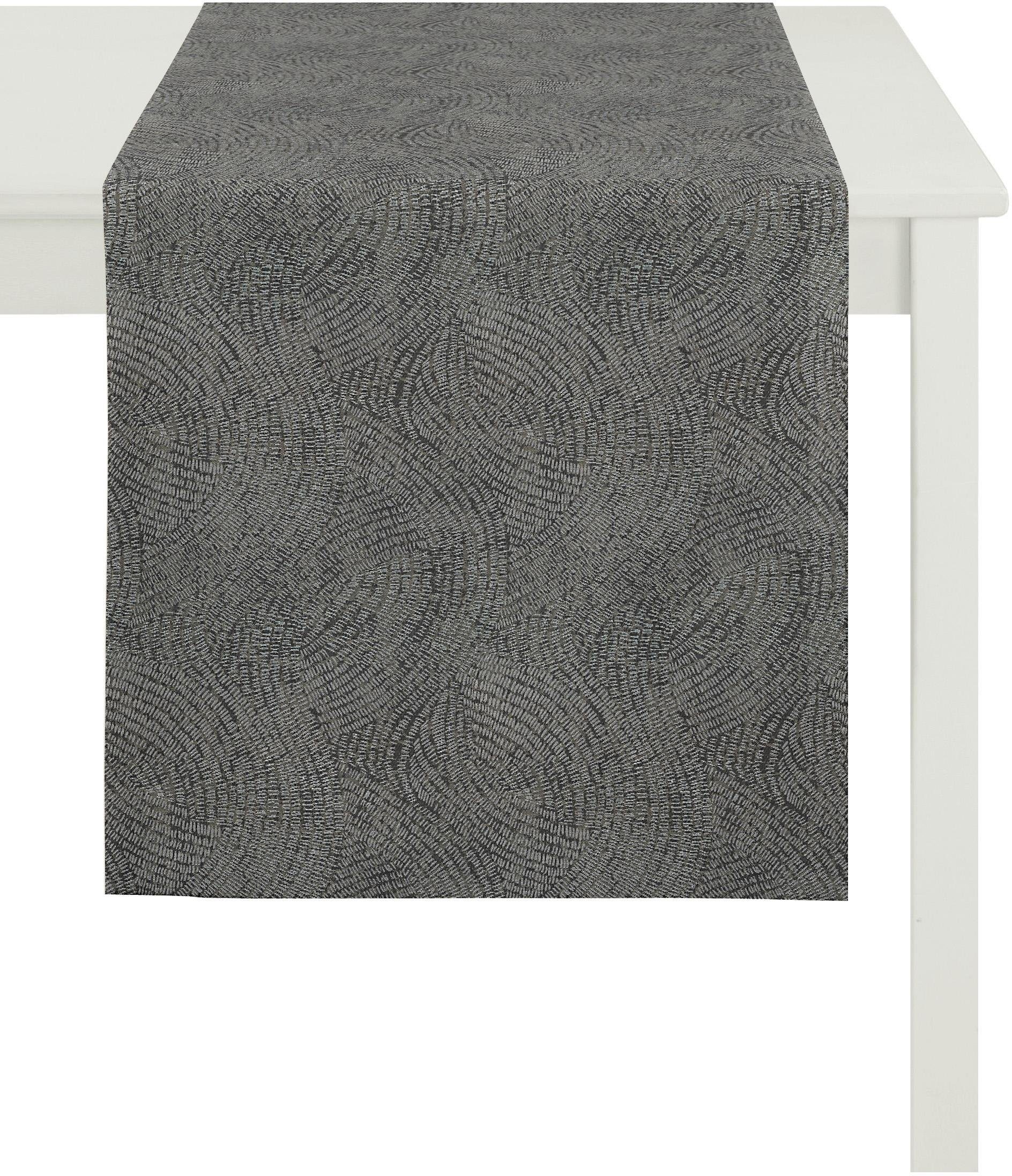 APELT Tafelloper 1102 Loft Style, jacquard (1 stuk) tafelkleden maat 48x140 cm grijs