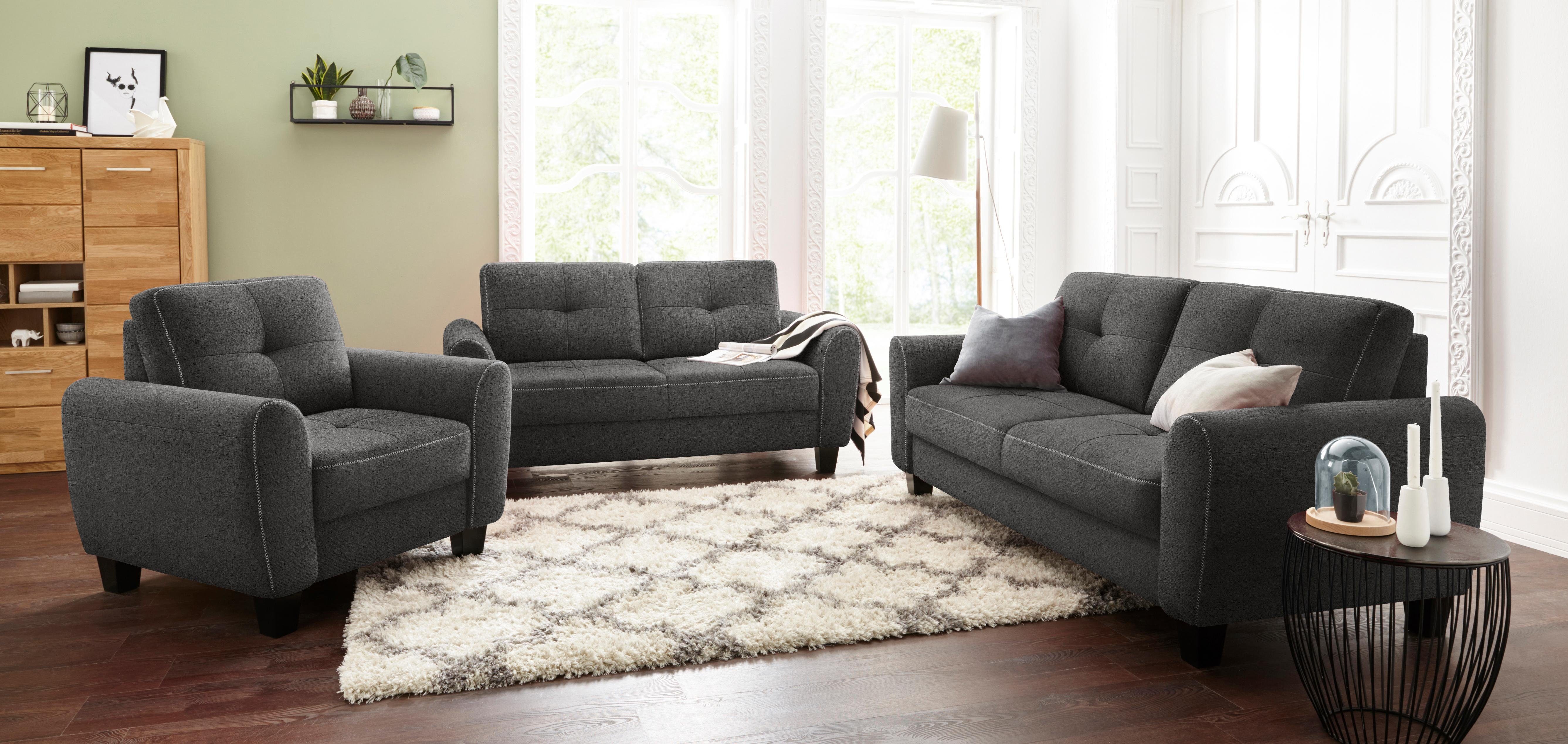 sit&more 2,5-zitsbank Varese inclusief binnenvering