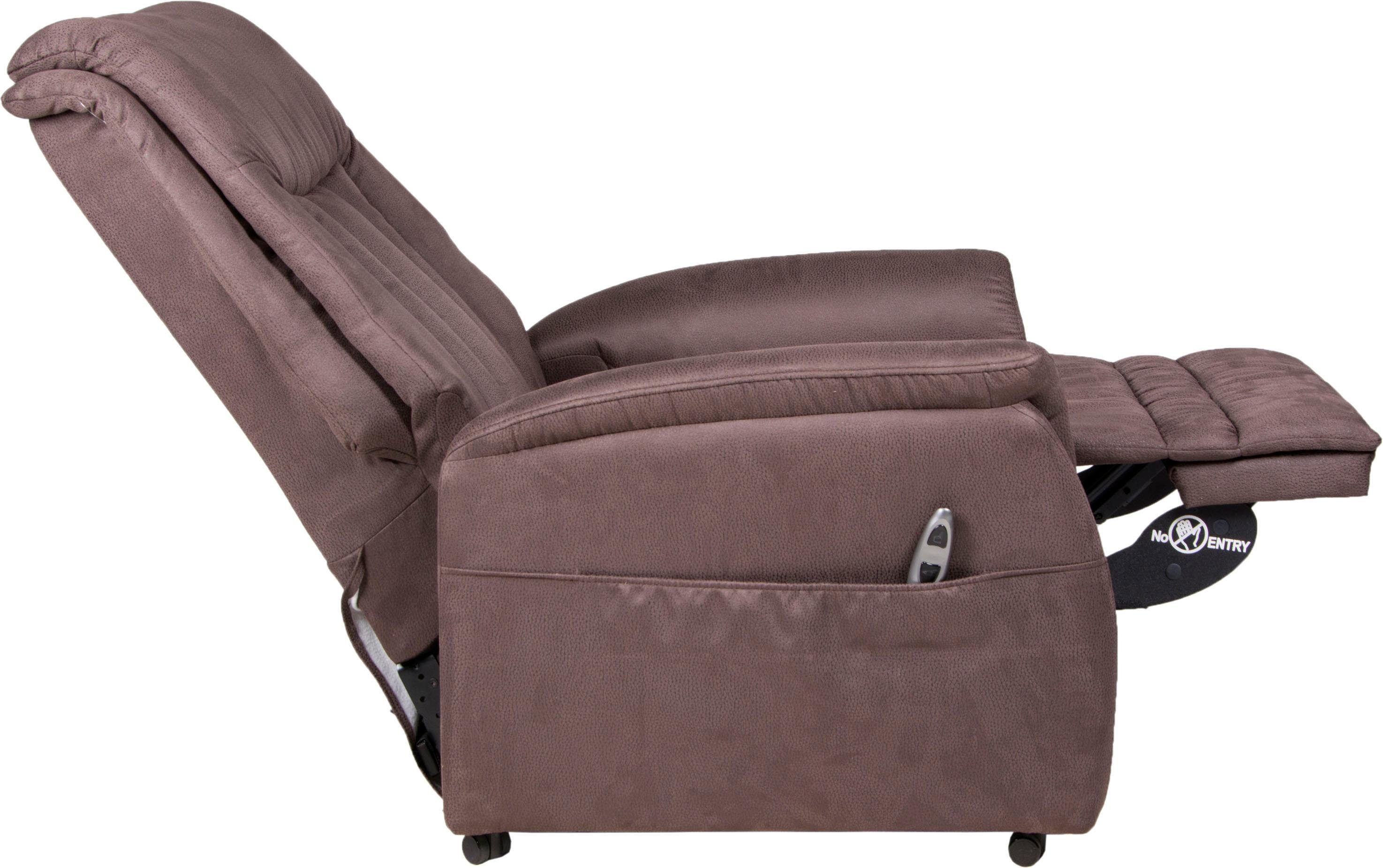 Duo Collection Relaxfauteuil Siena met elektrische opsta-hulp Relaxfunctie en pocketveren binnenvering met stalen nosagvering (set)
