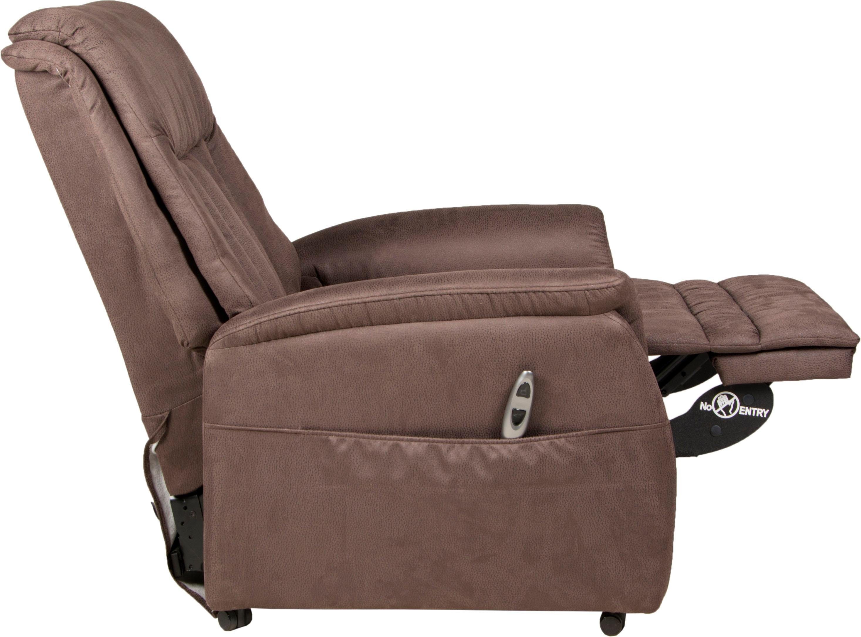 Duo Collection Relaxfauteuil Siena met elektrische opsta-hulp Relaxfunctie en pocketveren binnenvering met stalen nosagvering (set)