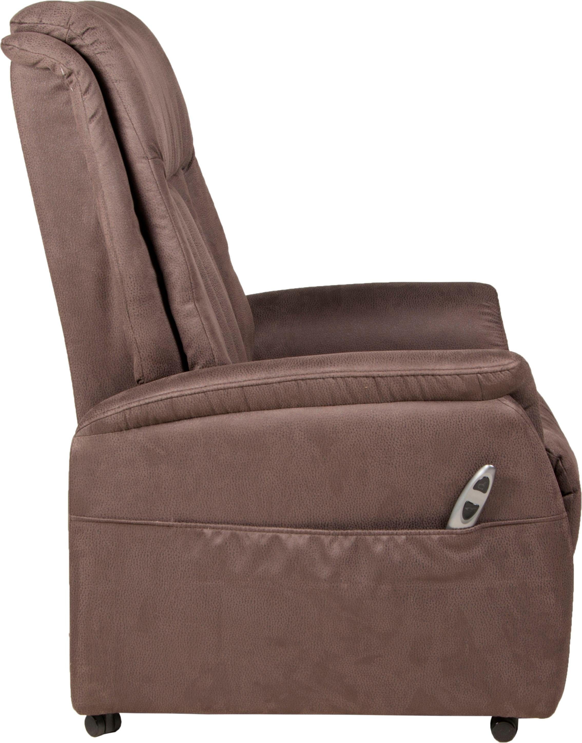 Duo Collection Relaxfauteuil Siena met elektrische opsta-hulp Relaxfunctie en pocketveren binnenvering met stalen nosagvering (set)