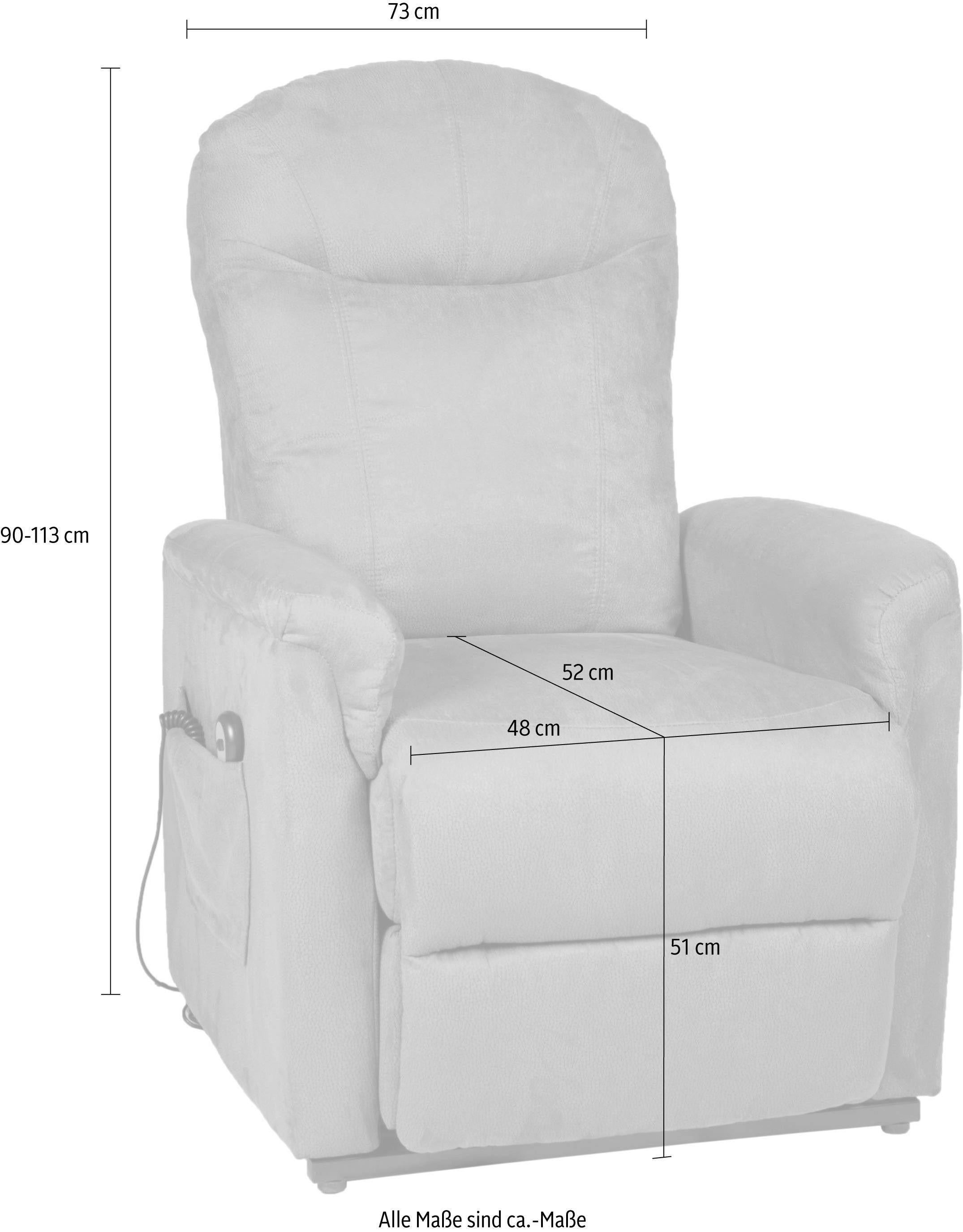 Duo Collection Relaxfauteuil Pylos met elektrische opsta-hulp Relaxfunctie en pocketveren binnenvering met stalen nosagvering (set)
