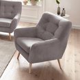 exxpo - sofa fashion fauteuil zilver