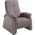 exxpo - sofa fashion fauteuil met relaxfunctie en 2 armleuningen zilver