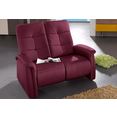 exxpo - sofa fashion 2-zitsbank met relaxfunctie rood