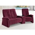 exxpo - sofa fashion 3-zitsbank met relaxfunctie rood