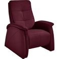 exxpo - sofa fashion fauteuil met relaxfunctie en 2 armleuningen rood