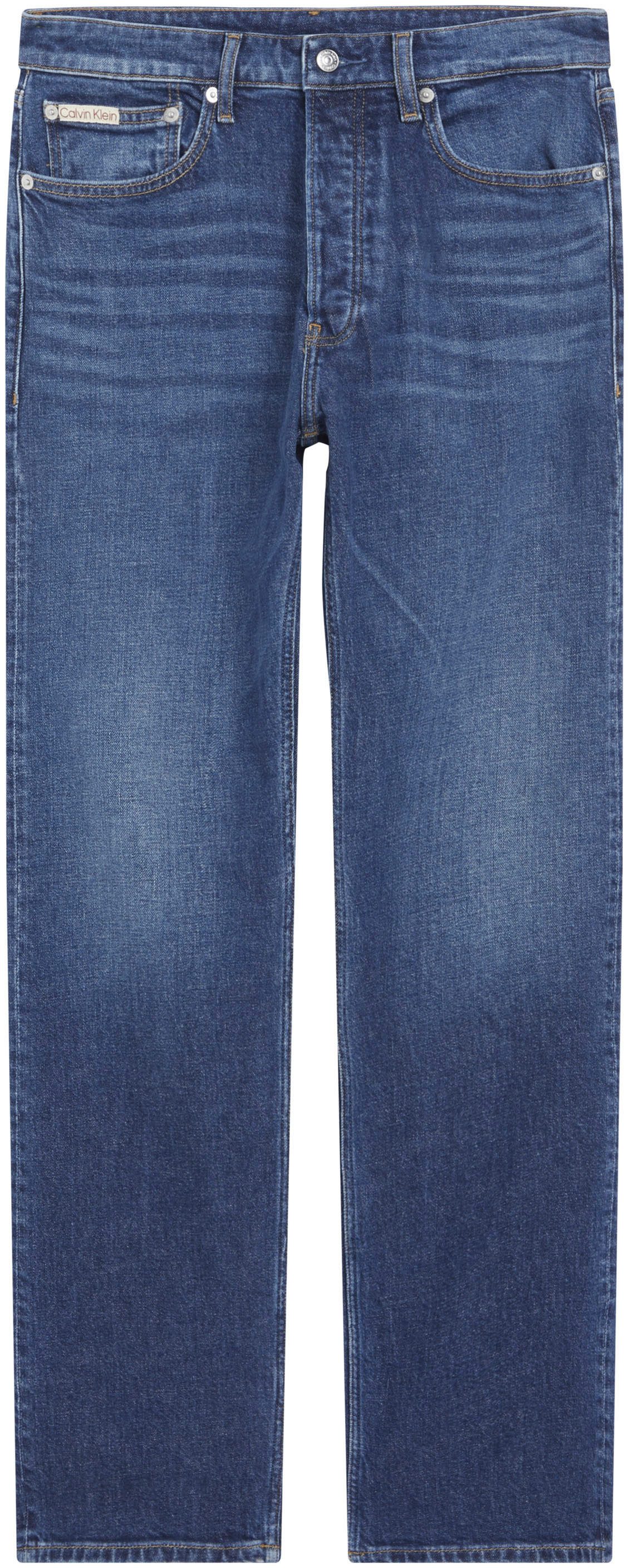 Calvin Klein Straight jeans STANDARD STRAIGHT Muntzakje logo borduursel