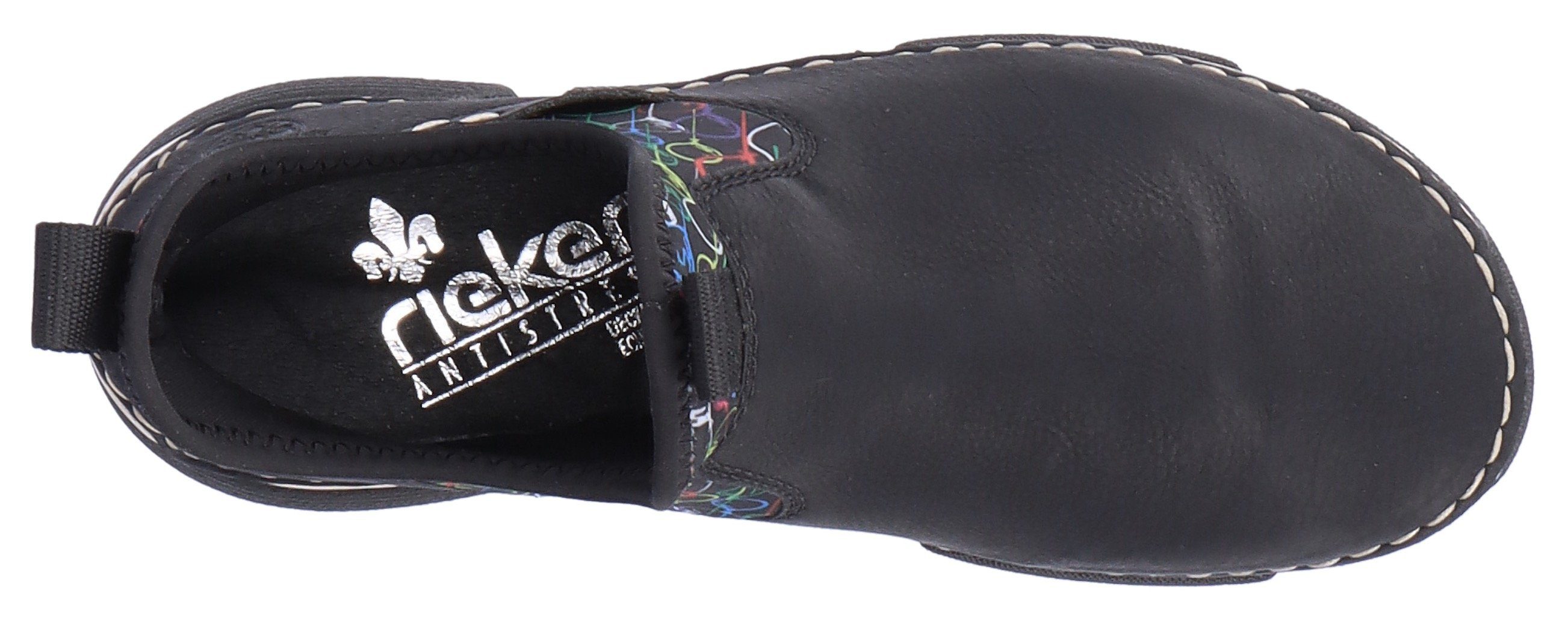 Rieker Boots zonder sluiting met kleurrijke print