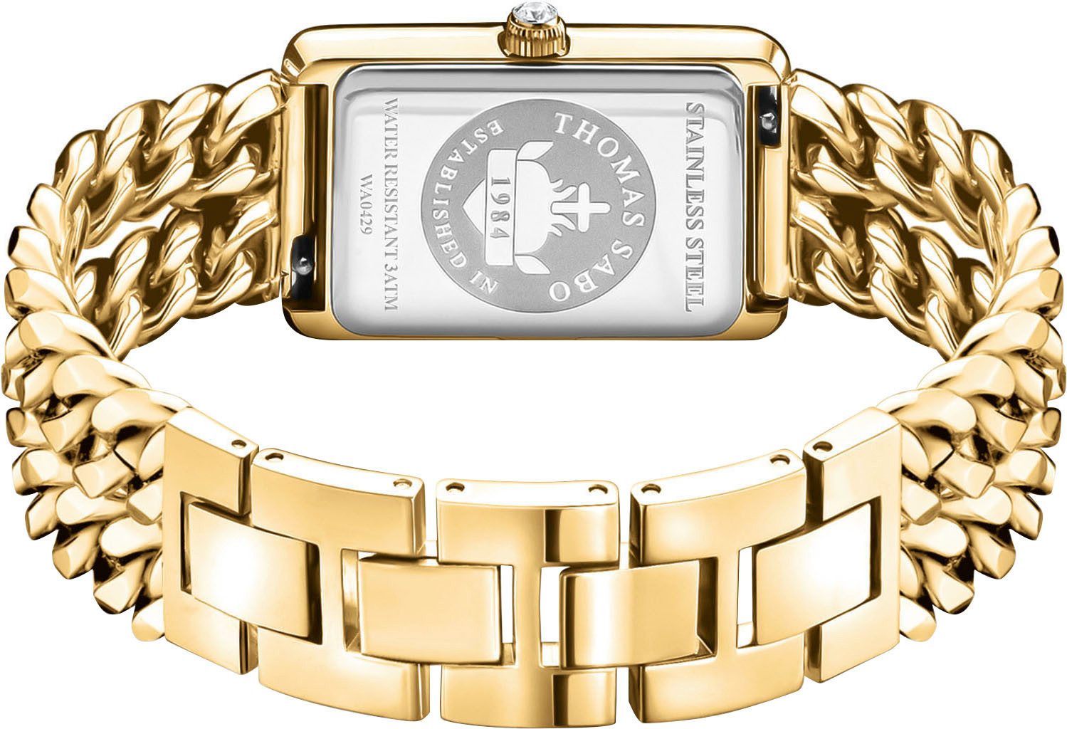 THOMAS SABO Kwartshorloge Elegance Horloge, dameshorloge, stalen band, analoog, dag, zirkonia (synth.)
