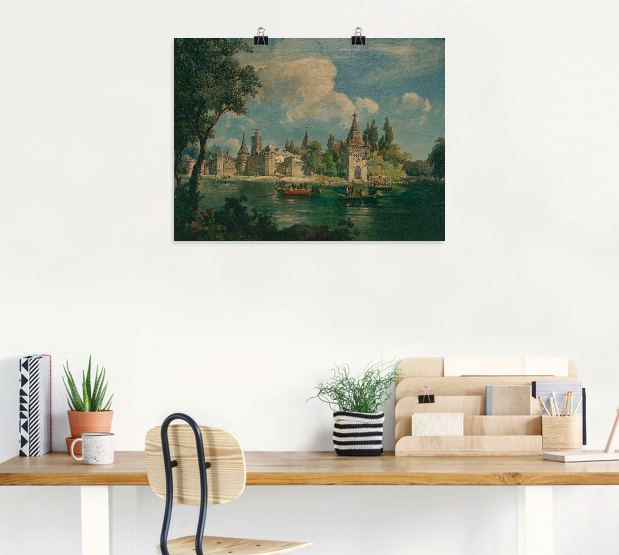 Artland Artprint Kasteel Laxenburg als artprint van aluminium, artprint op linnen, muursticker of poster in verschillende maten