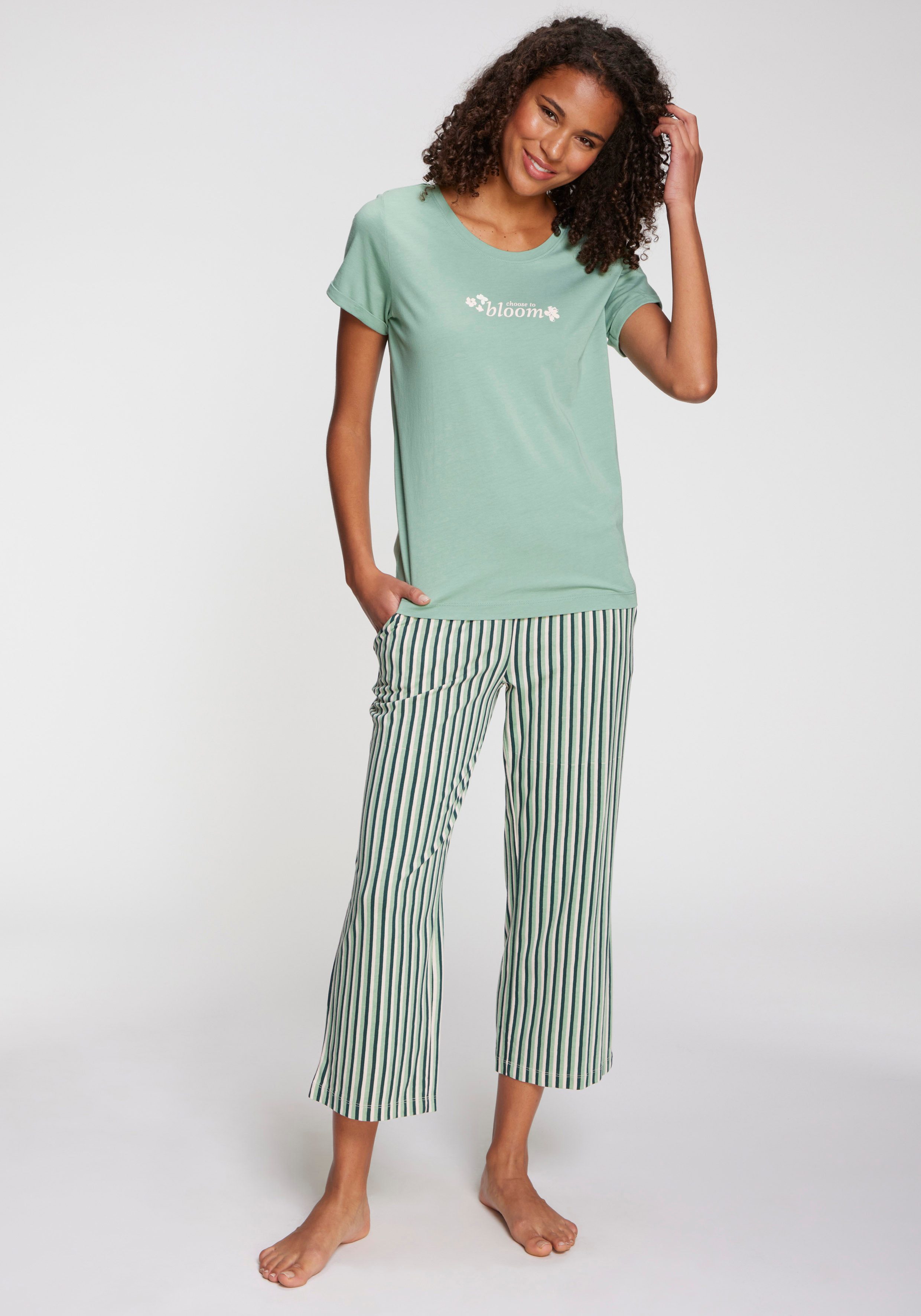 s.Oliver RED LABEL Beachwear Pyjama top Met kleine frontprint