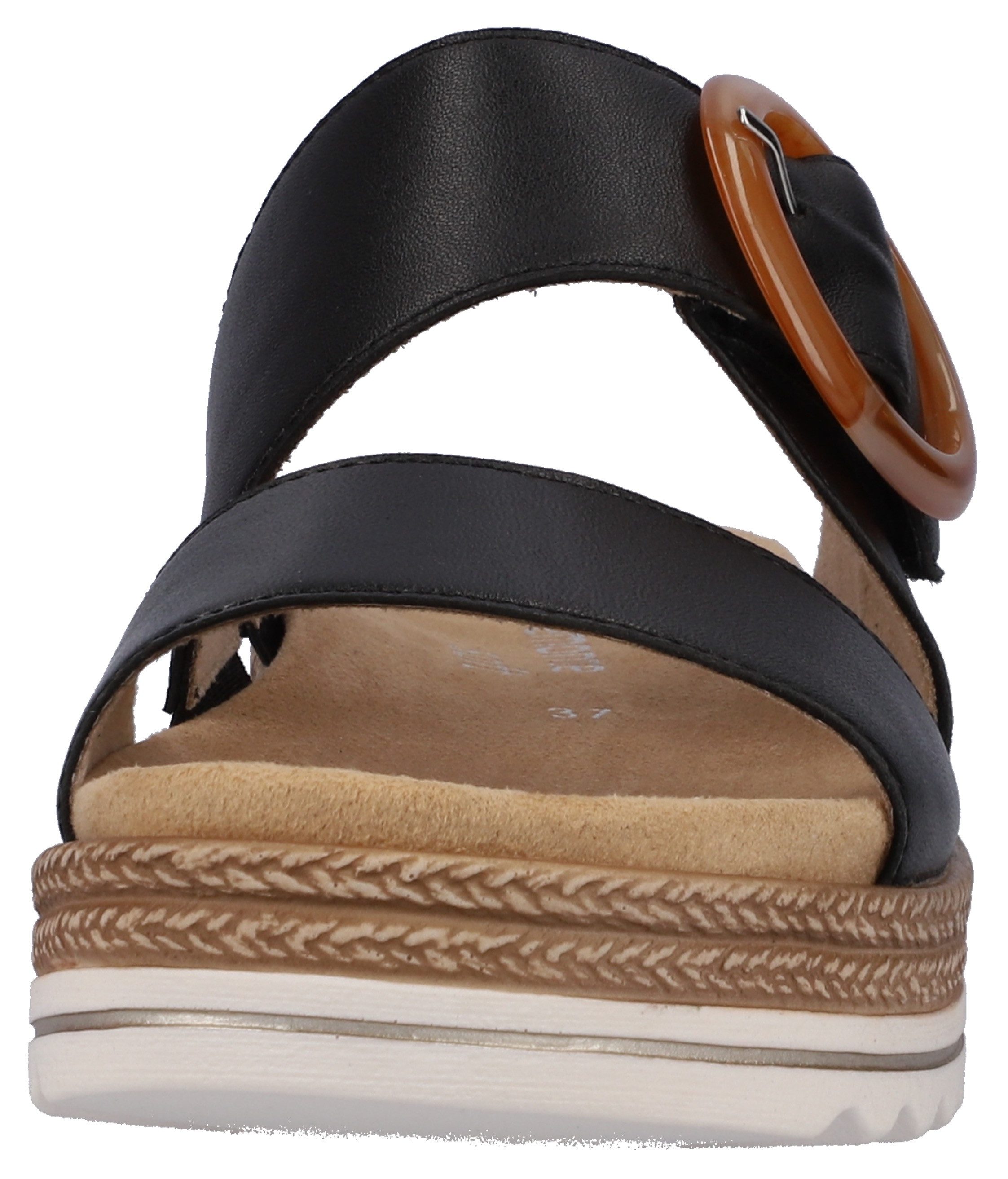 Remonte Slippers , sleehak, zomerschoen, pantoffels met decoratieve gesp