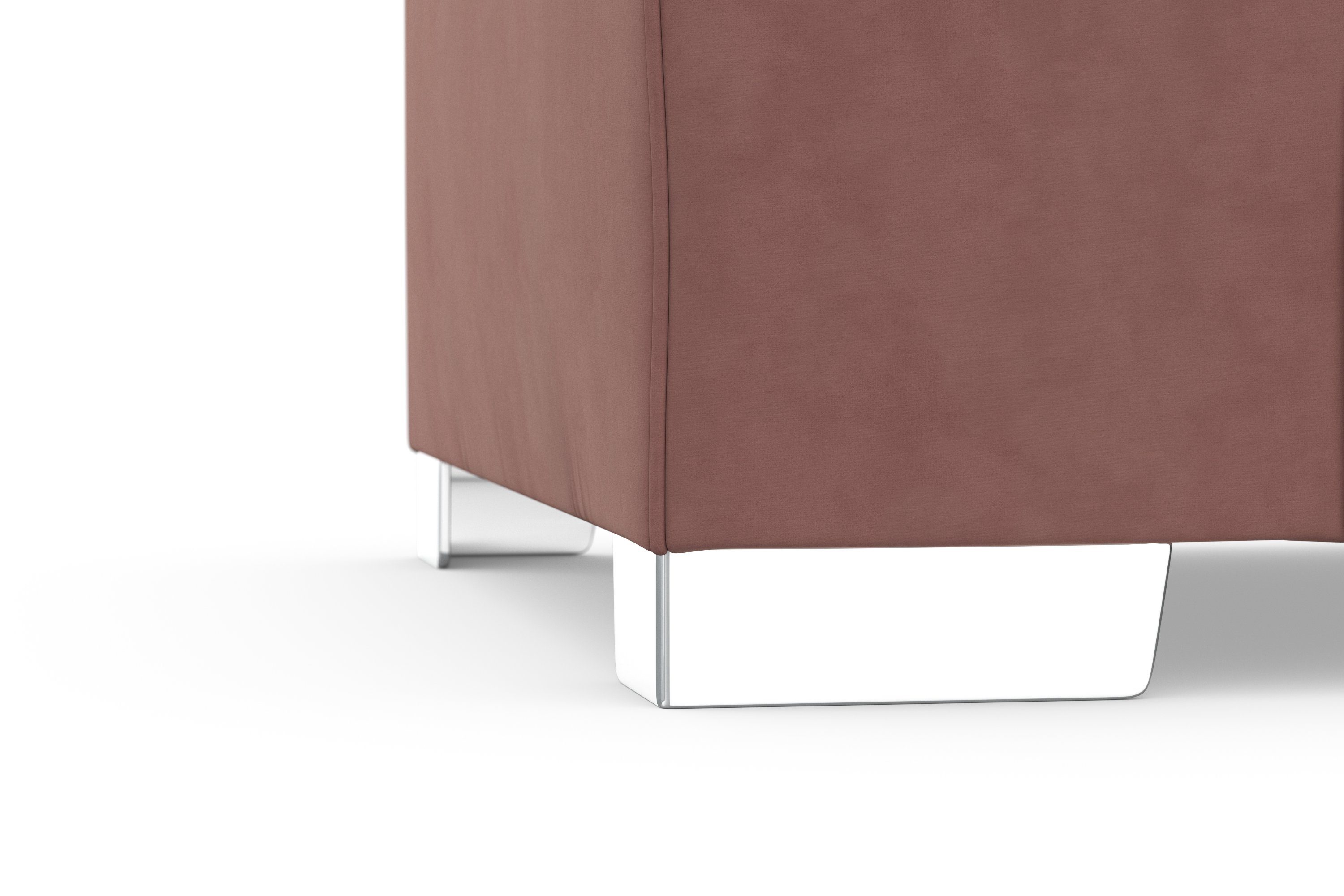 DOMO collection Hoekbank Anzio L-vorm, met bedfunctie, bonnellvering, hoogwaardig, breedte 271 cm