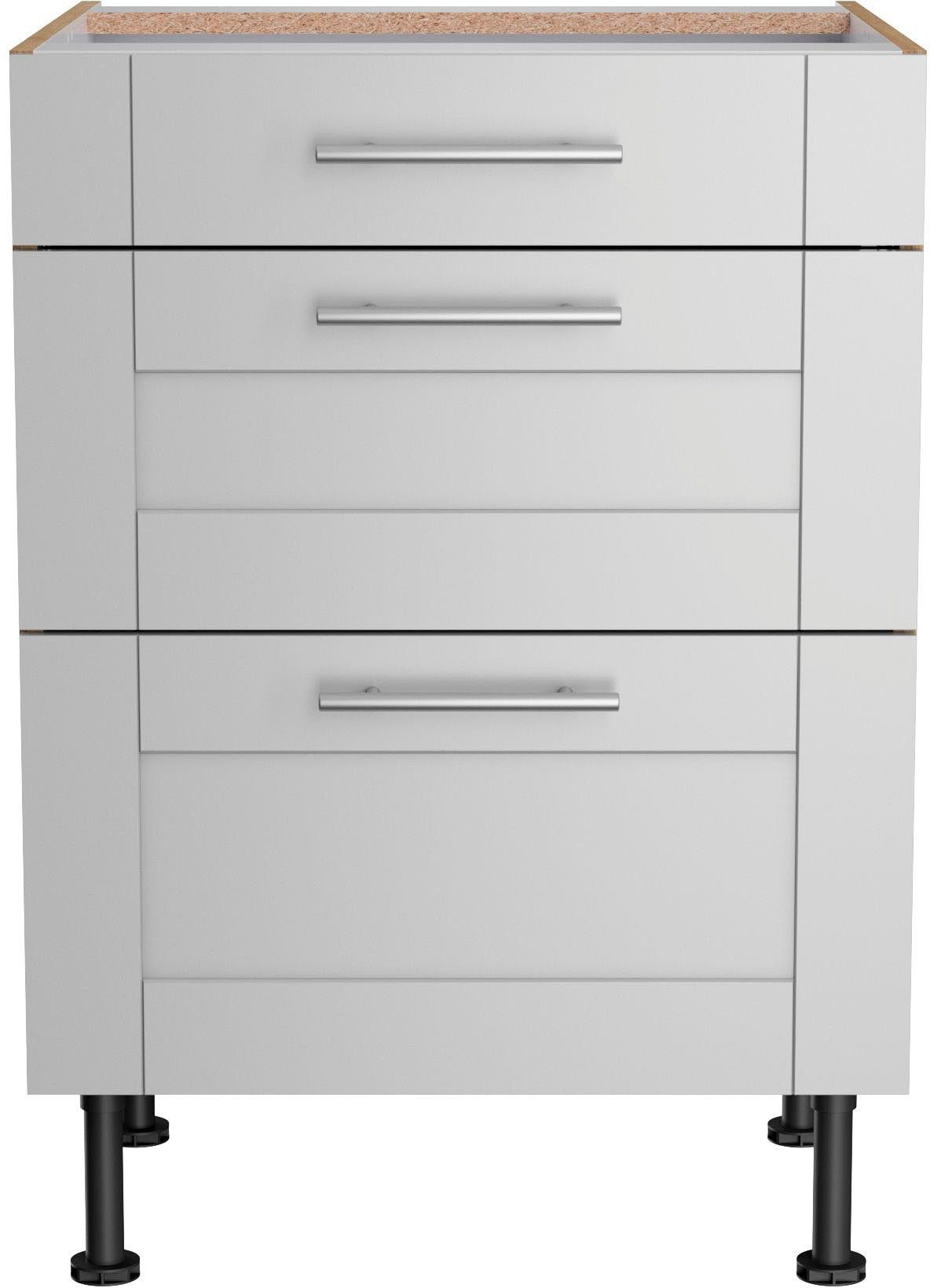 OPTIFIT Onderkast Ahus Breedte 60 cm onderkasten grijs