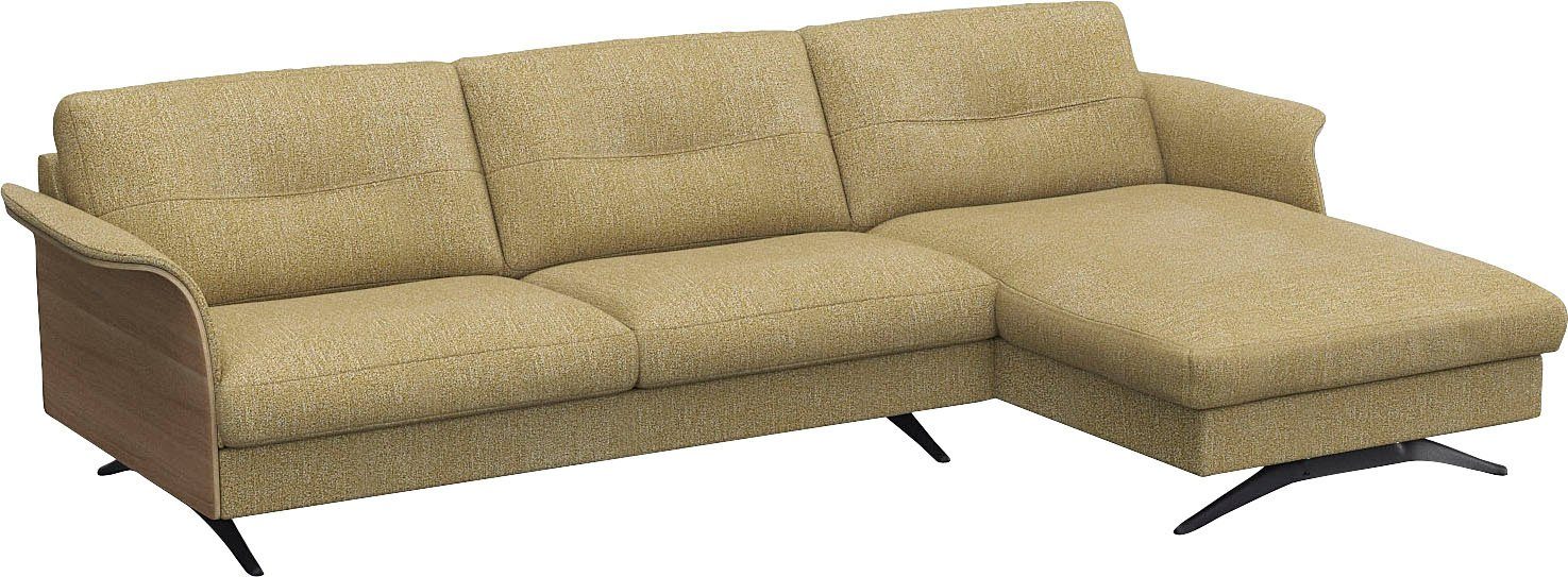 FLEXLUX Hoekbank Glow, super comfortabel door hoogwaardige zitconstructie met binnenvering, L-vorm