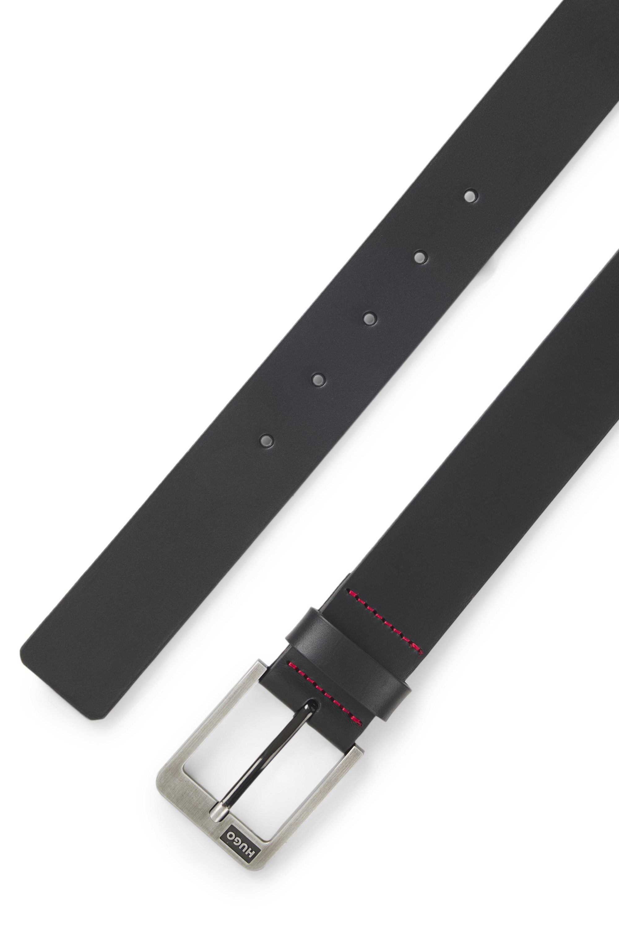 HUGO Leren riem Grover Sz35