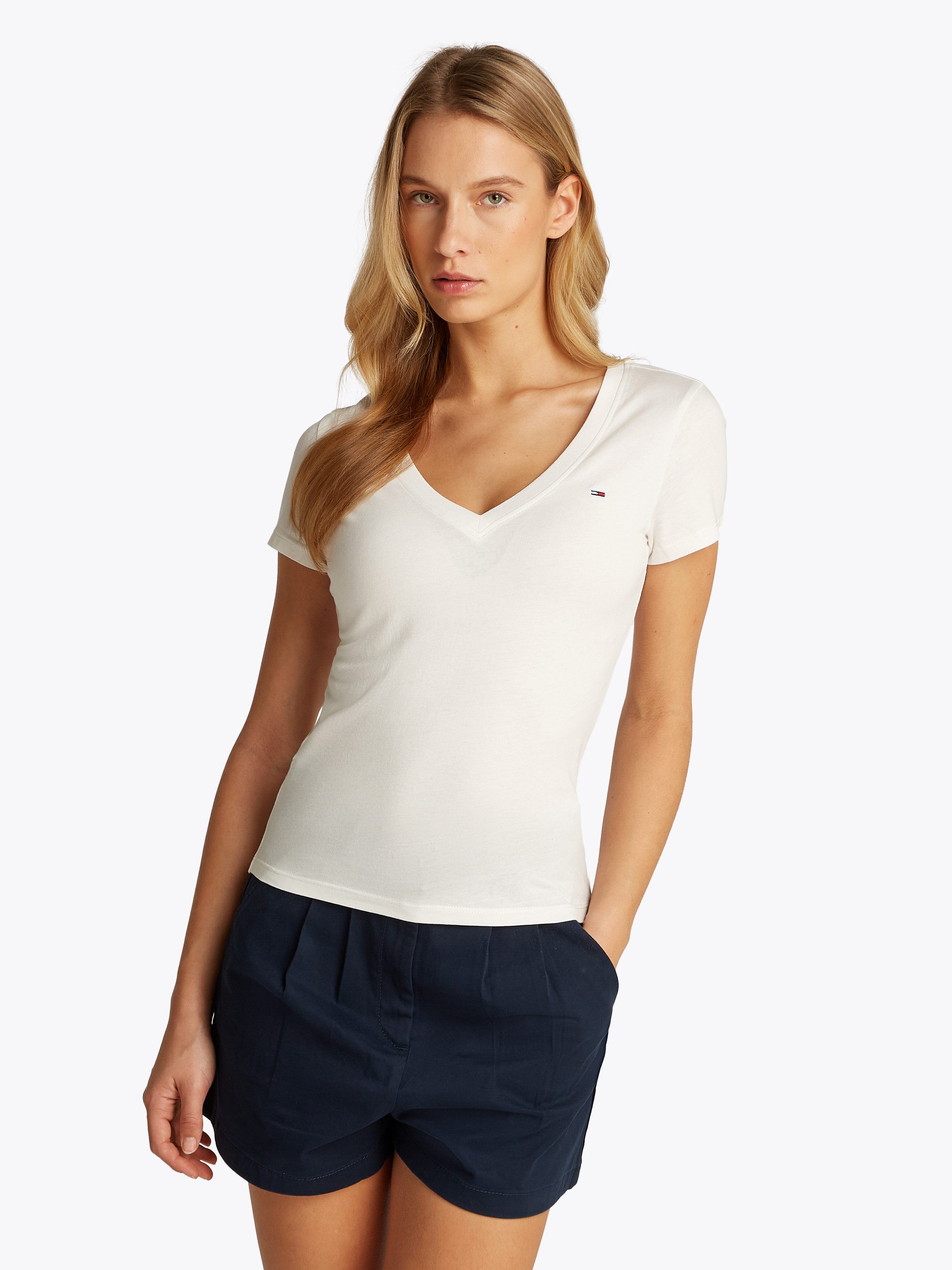 TOMMY JEANS T-shirt TJW 2PACK V-NECK TEE (set, 2-delig, 2 stuks)