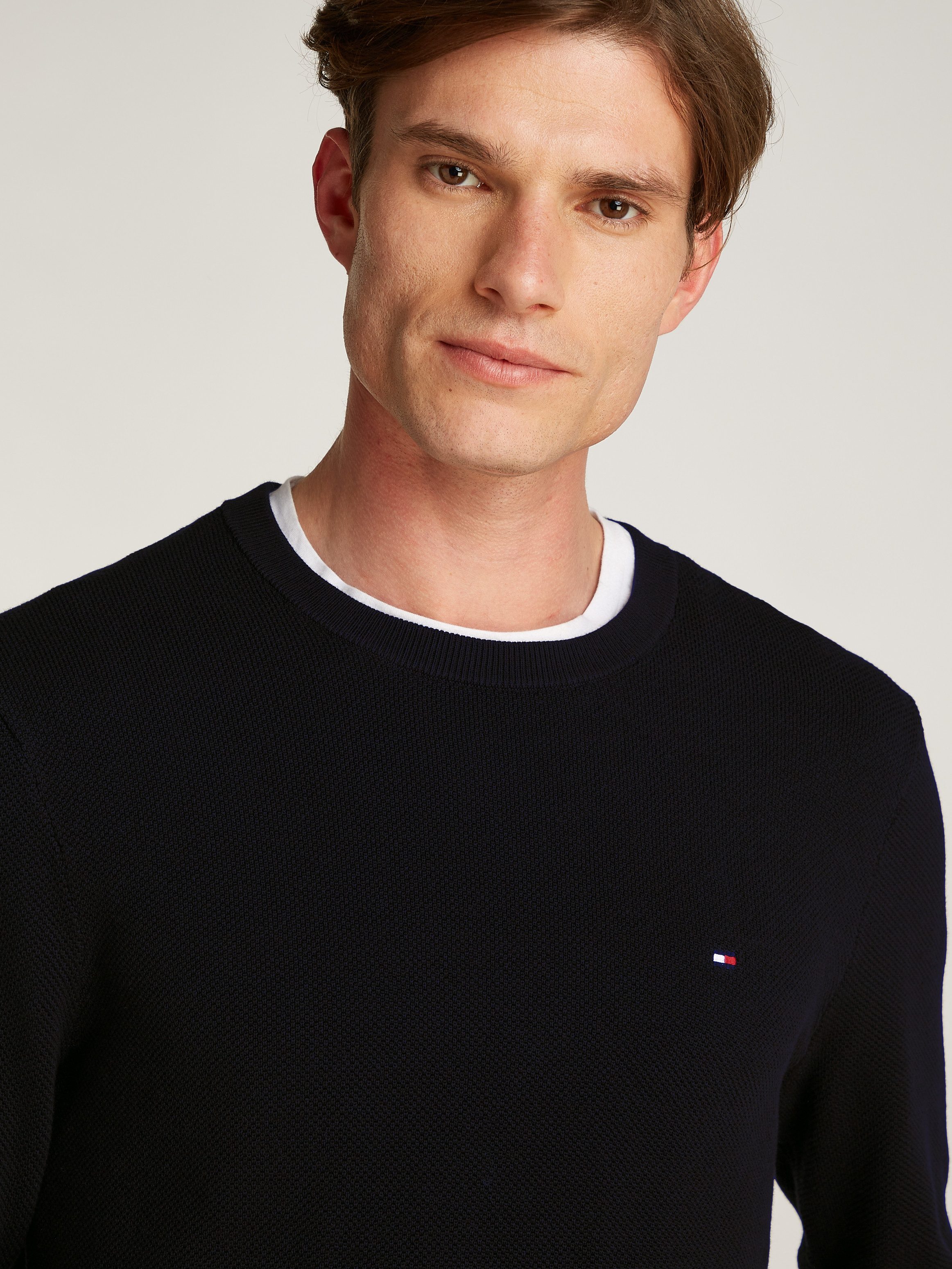 Tommy Hilfiger Trui met ronde hals ESSENTIAL STRUCTURE CREW NECK