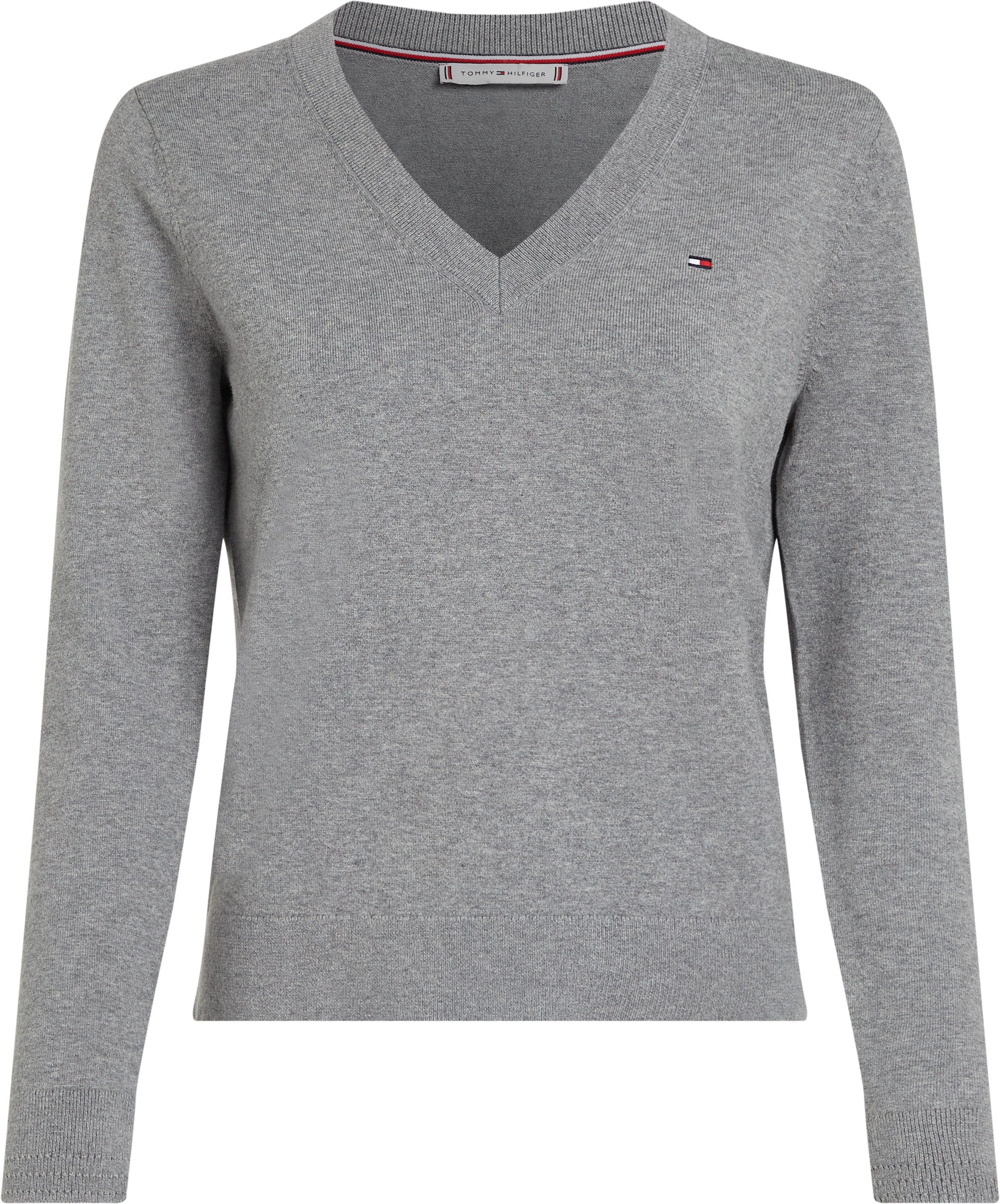 Tommy Hilfiger Trui met V-hals met logoborduursel