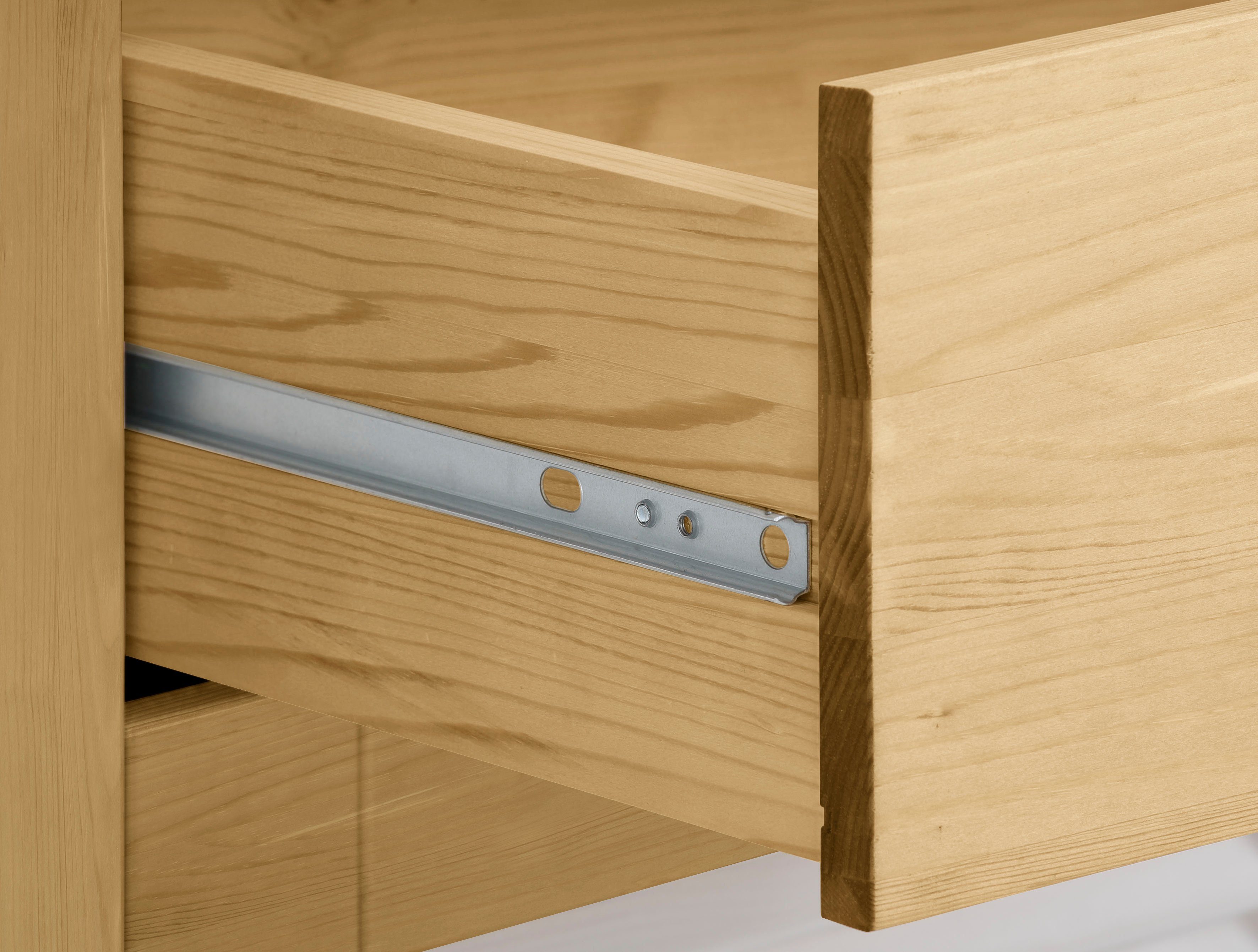 Home affaire Schoenenkast Ayanna commode voor ongeveer 9 paar schoenen Schoenkast van massief dennenhout, FSC®, breedte 94 cm