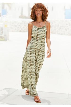 Zomerjurk Dames Maxi - Mouwloze Lange Jurk Met Vierkante Hals, Elastische Taille En A-lijn Pasvorm