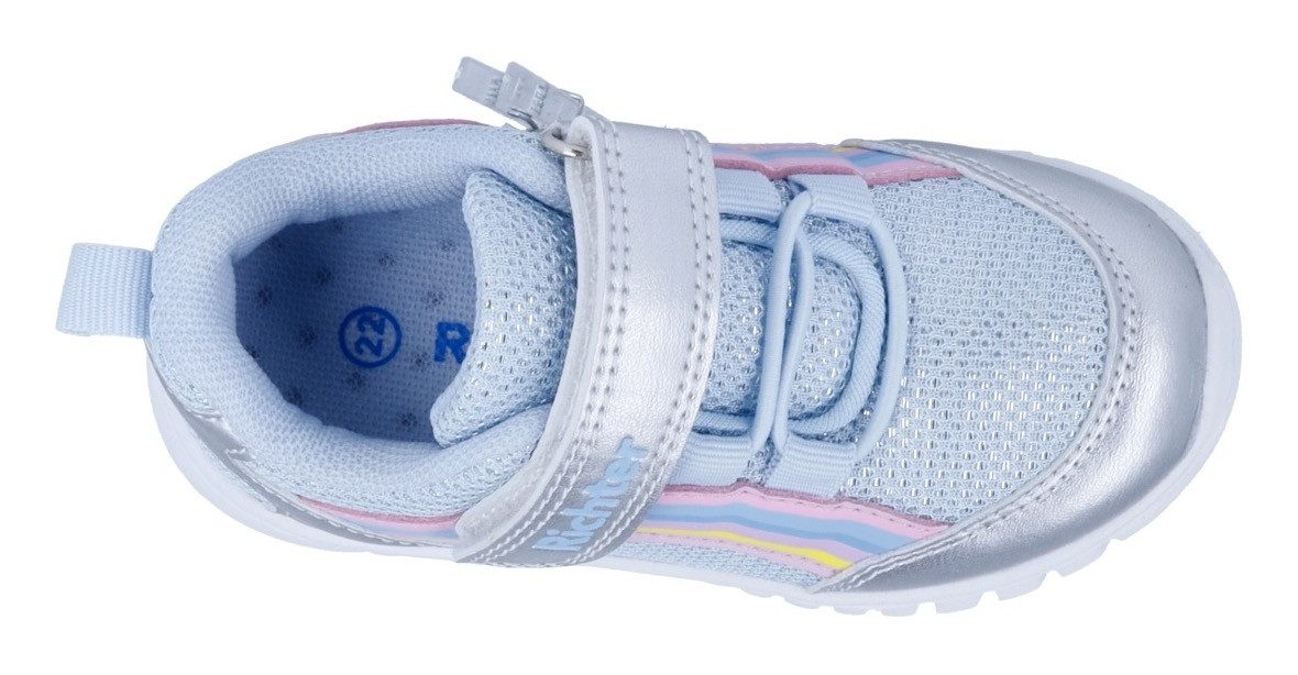 Richter Sneakers Wallaby WMS: gemiddeld Klittenbandschoen met regenboogprint, maat sjabloon om te downloaden