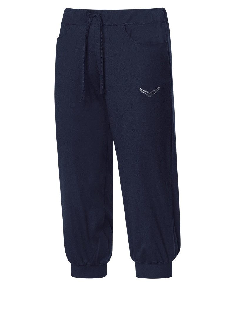 Trigema Jerseybroek heupbroek met kristallen (1-delig)